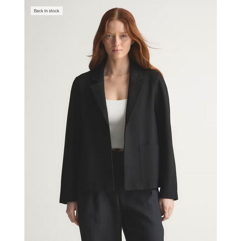 Quince Quince Ultra-Stretch Ponte Open Blazer XL NWOT Size XL / US 12-14 / IT 48-50 - 1 Thumbnail