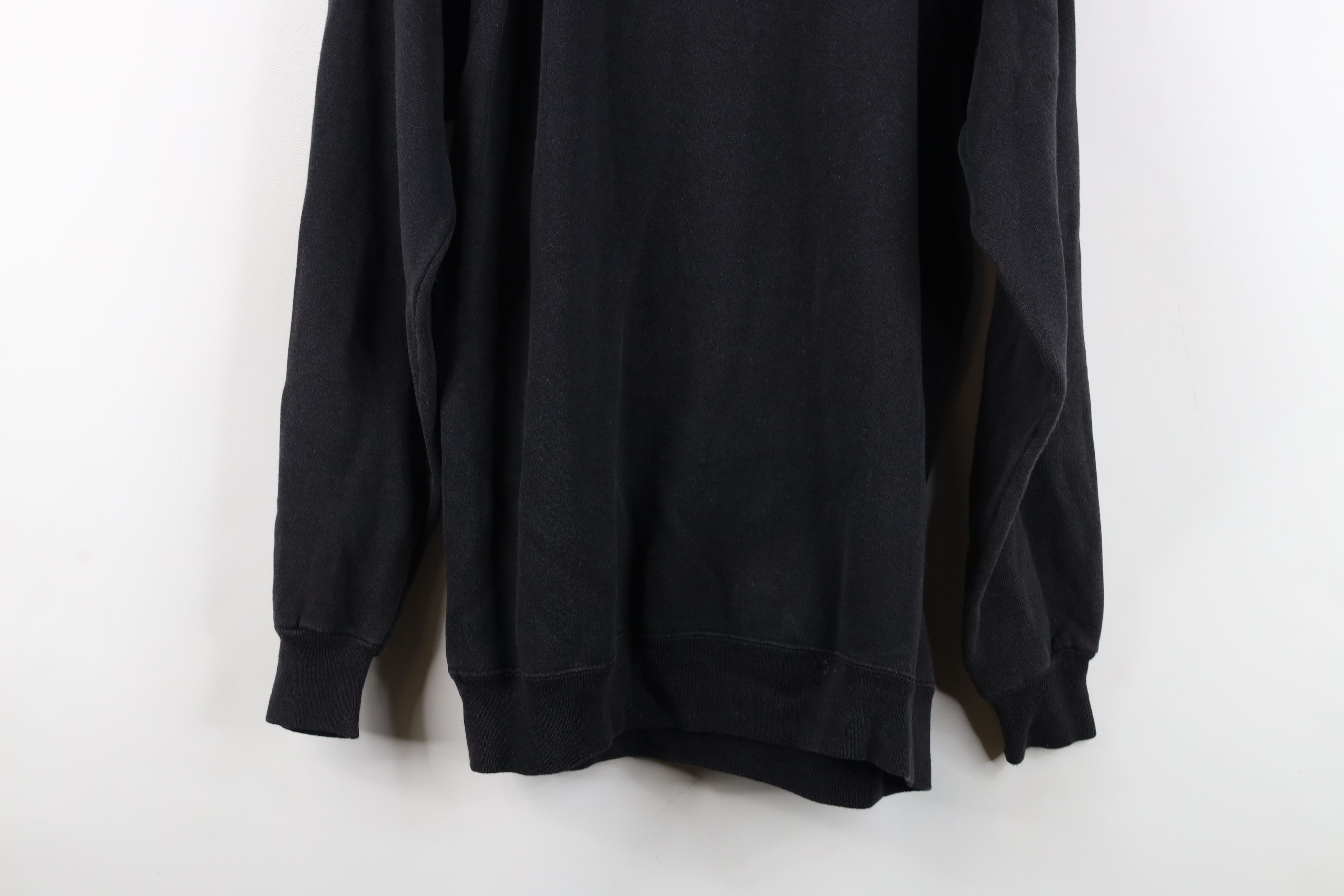 Hanes Vintage 80s 90s Hanes Blank Crewneck Sweatshirt Black USA Size L / US 10 / IT 46 - 14 Thumbnail