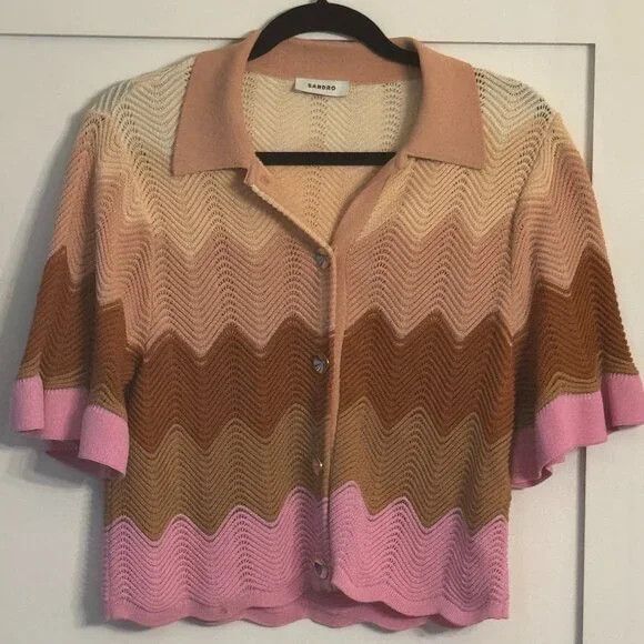 Sandro Sandro Amos Knit Top Size M / US 6-8 / IT 42-44 - 2 Thumbnail