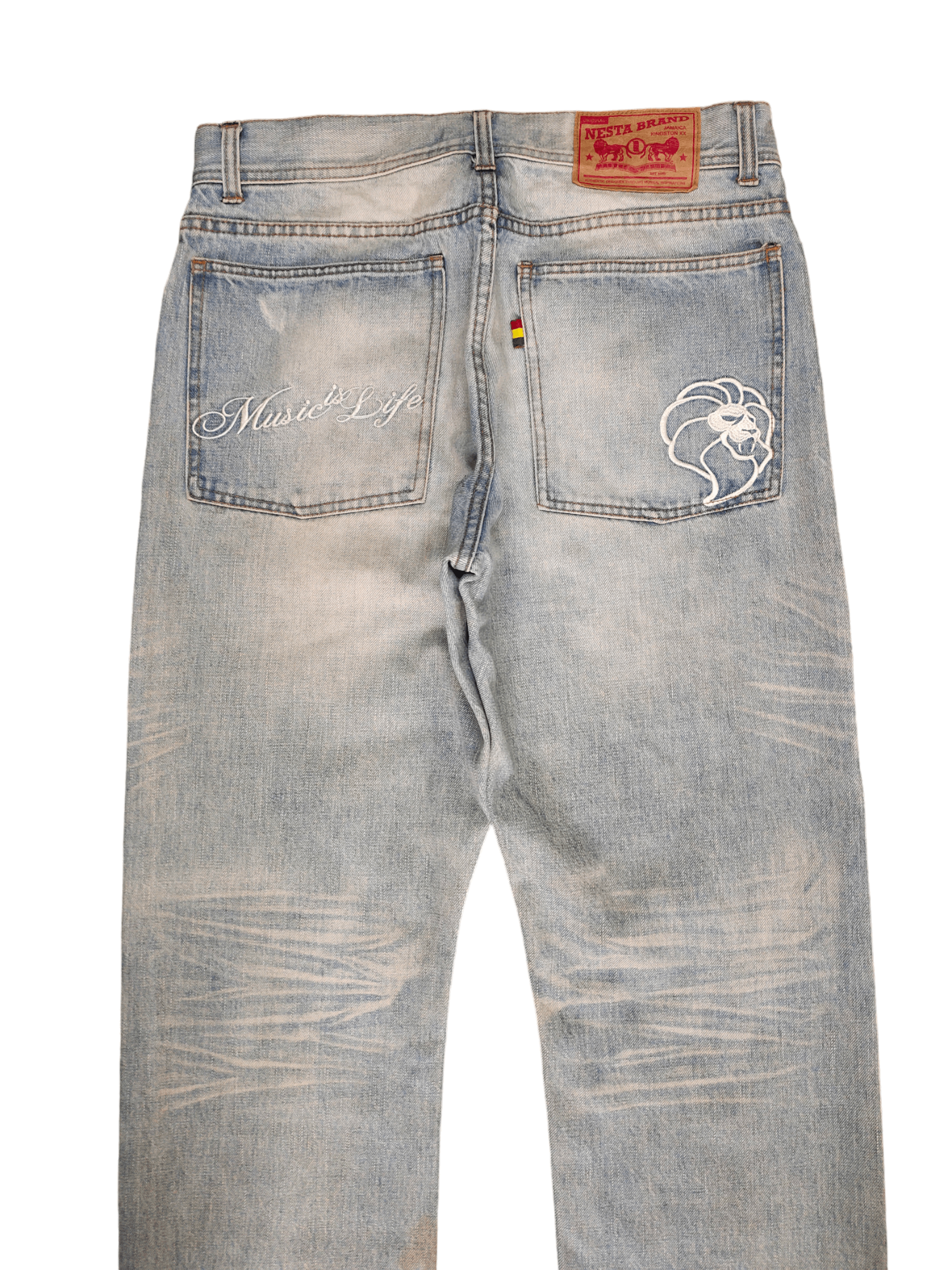 Comme des Garcons × Undercover Nesta Brand Distress Faded Clawmark Jeans Undercover Style Size US 32 / EU 48 - 2 Thumbnail