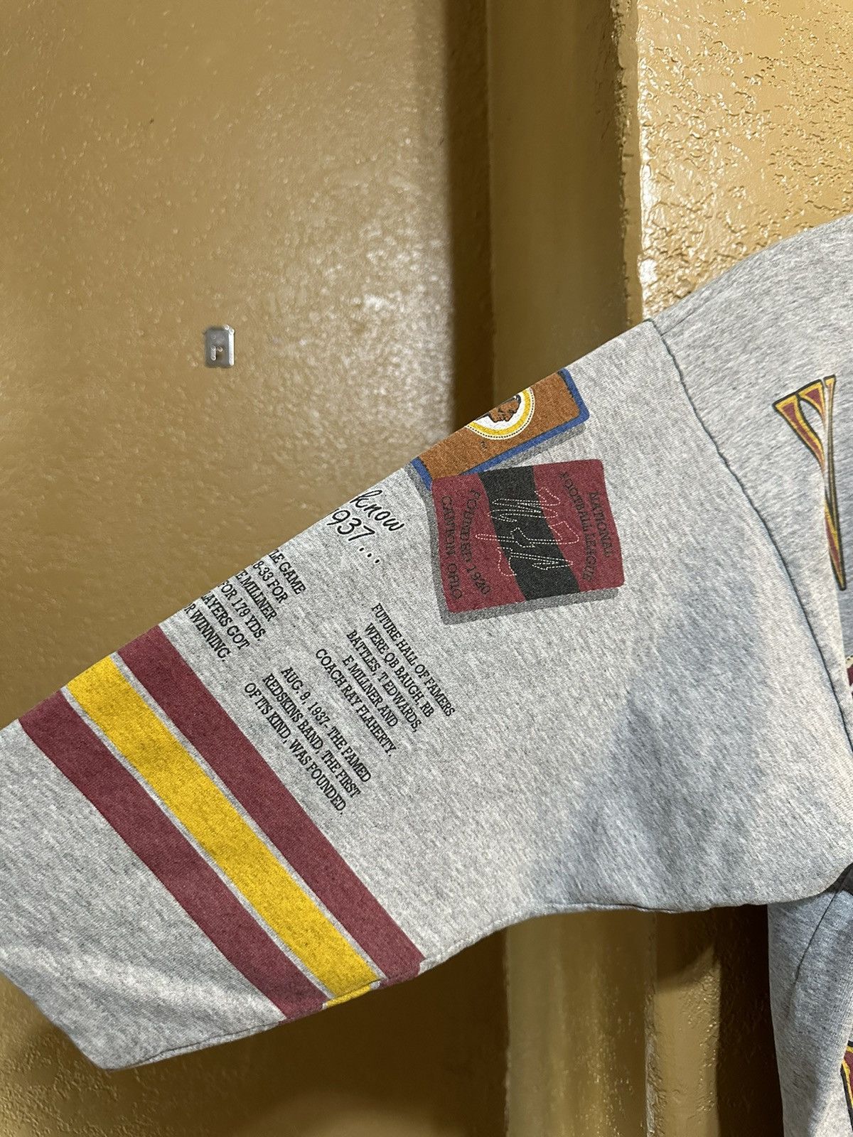 NFL × Vintage Vintage 1992 Washington Redskins All Over Print NFL T Shirt Size US XL / EU 56 / 4 - 7 Thumbnail