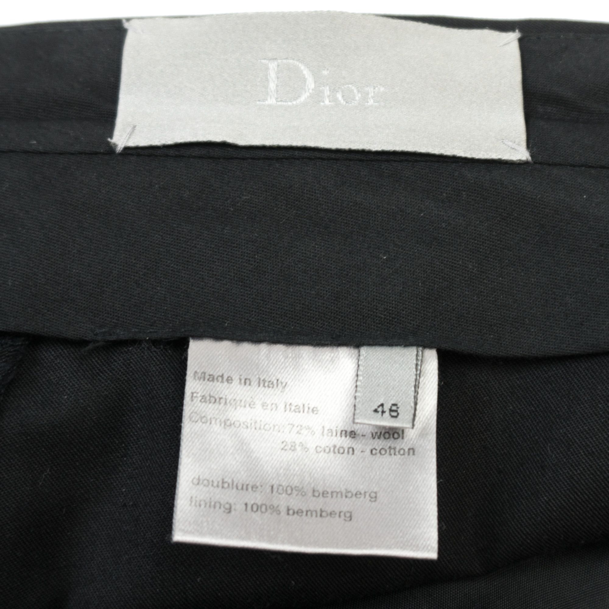 Dior × Hedi Slimane Dior Homme SS03 "Follow Me" Trousers with Leather Waistband Size US 32 / EU 48 - 4 Thumbnail