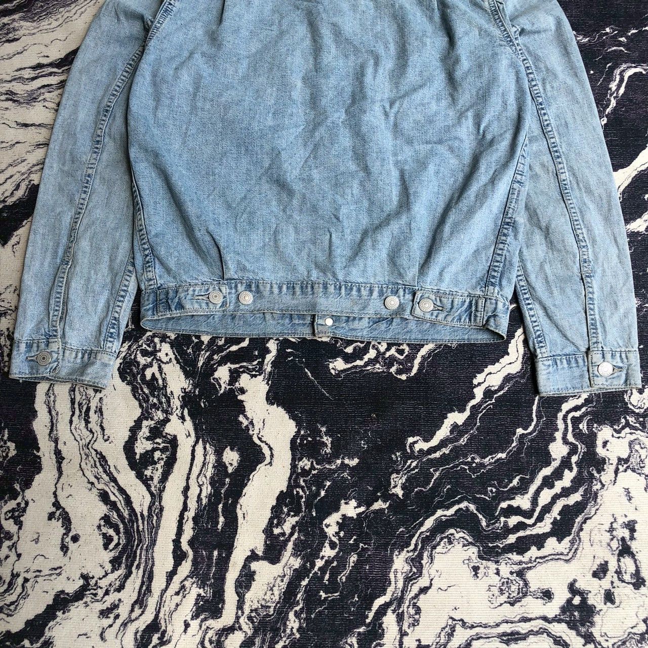 Levi's Levi’s Type 2 Sashiko Boro Repair Denim Trucker Jacket Size US S / EU 44-46 / 1 - 9 Thumbnail