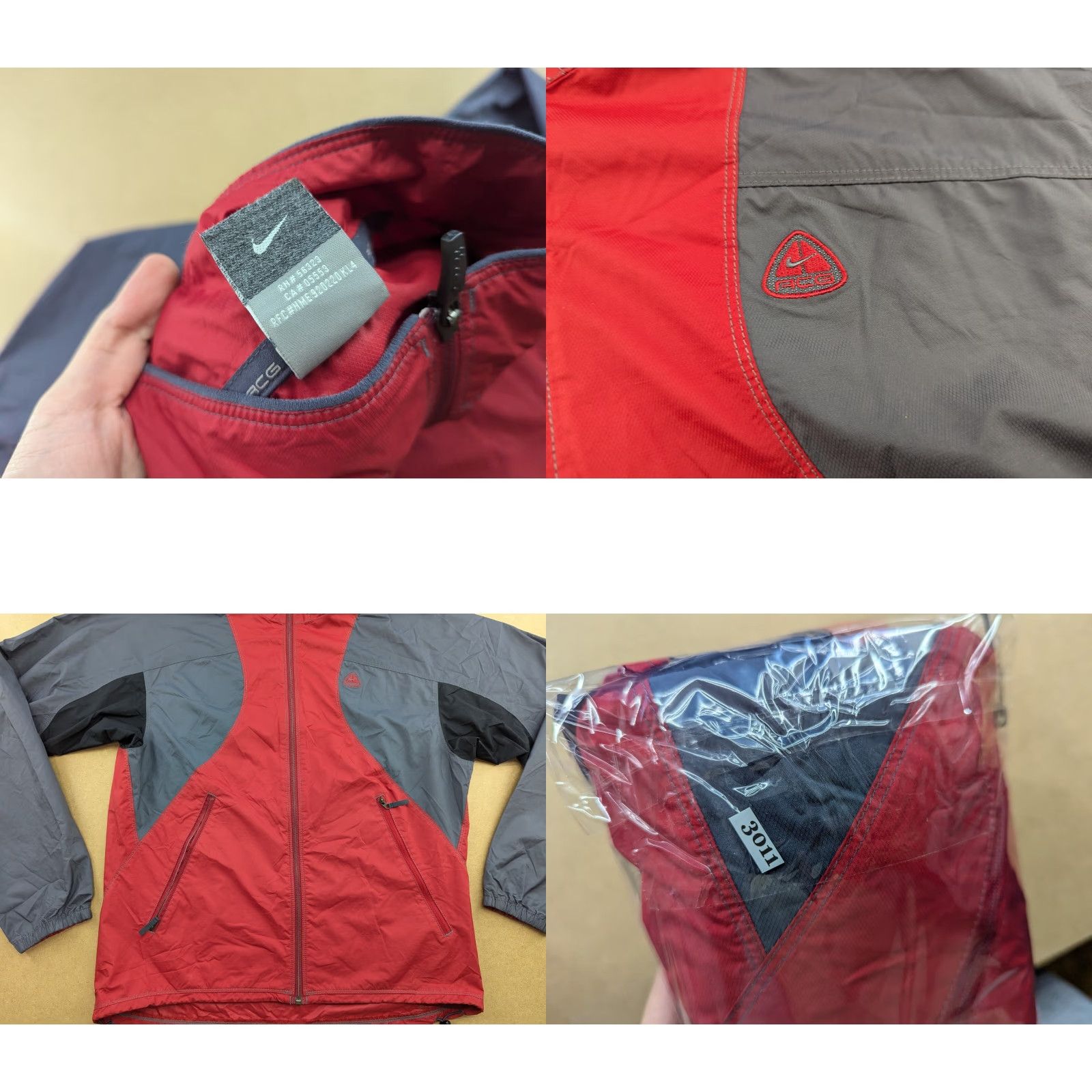 Nike ACG Nike ACG Vintage Jacket Mens M Climafit Windbreaker Red Gray Jacket Size US M / EU 48-50 / 2 - 9 Thumbnail