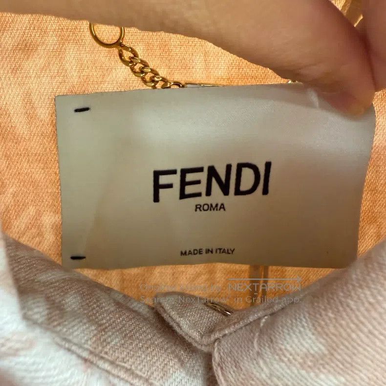 Fendi Fendi Statement Print Long Sleeve Shirt Size XS / US 0-2 / IT 36-38 - 3 Thumbnail