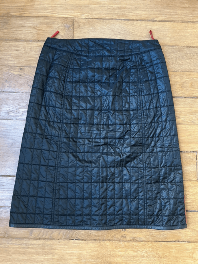 Miu Miu × Prada × Vintage Prada Skirt 1999 Nylon Red Tab Sport Pants Shell EX0125 Size 26" / US 2 / IT 38 - 2 Thumbnail