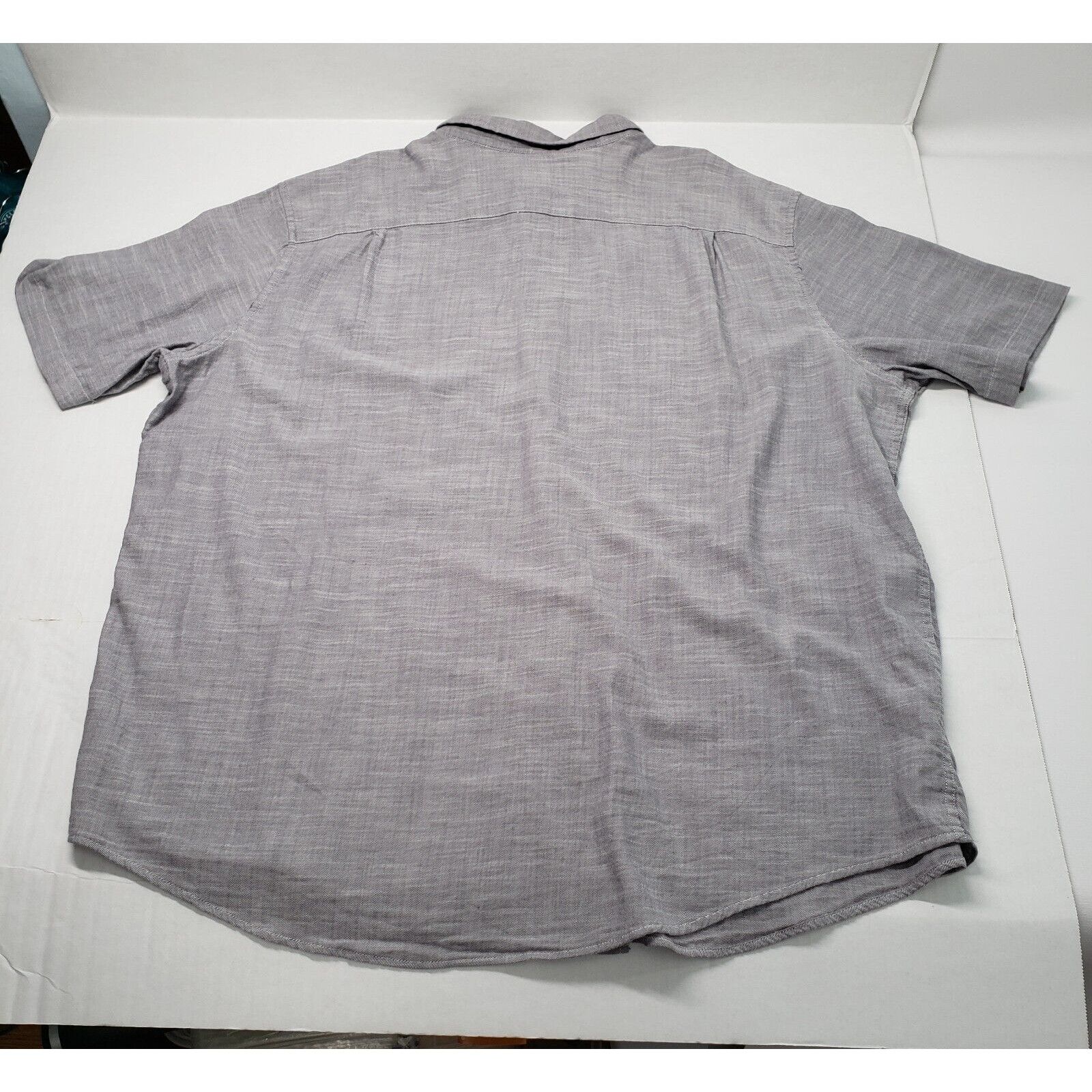 George George Button Down Shirt Mens 2XL Gray Short Sleeve Classic Size US XXL / EU 58 / 5 - 16 Thumbnail