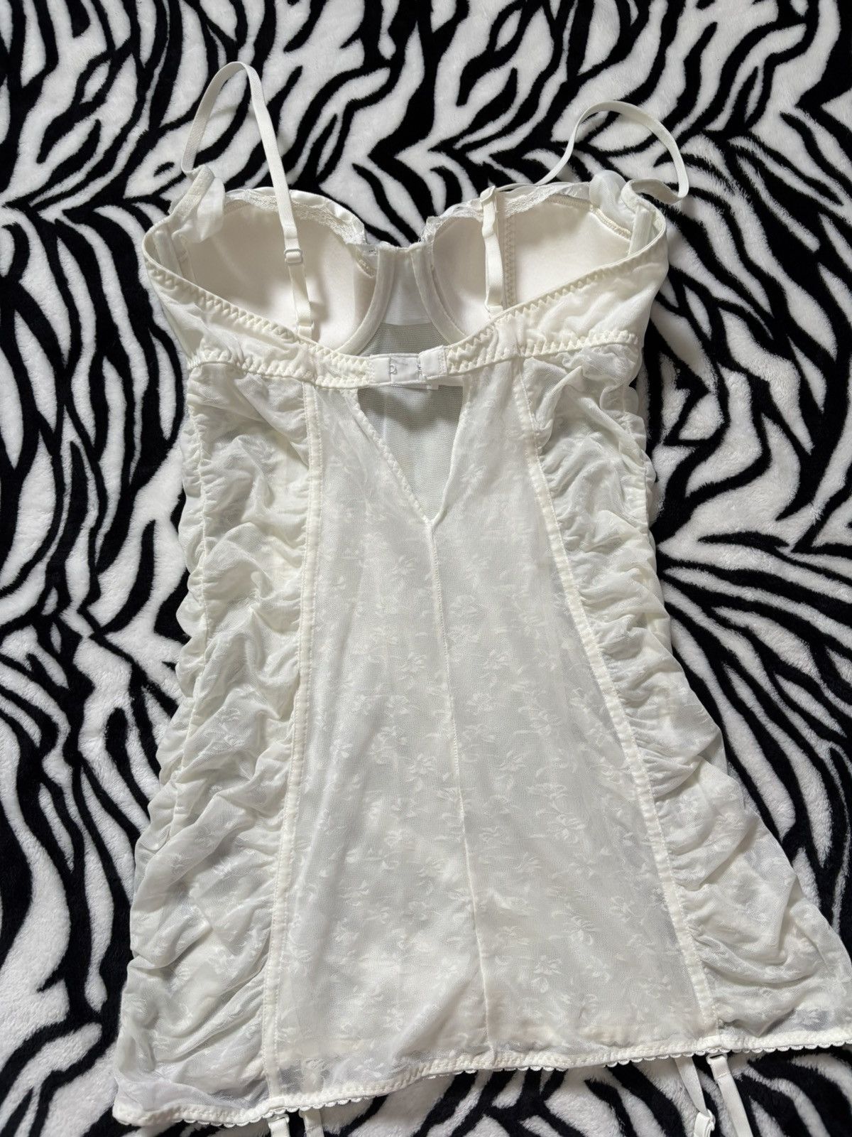 Victoria's Secret INSANE Vintage Victoria Secret Creamy Babydoll Mini Dress Size S / US 4 / IT 40 - 9 Thumbnail