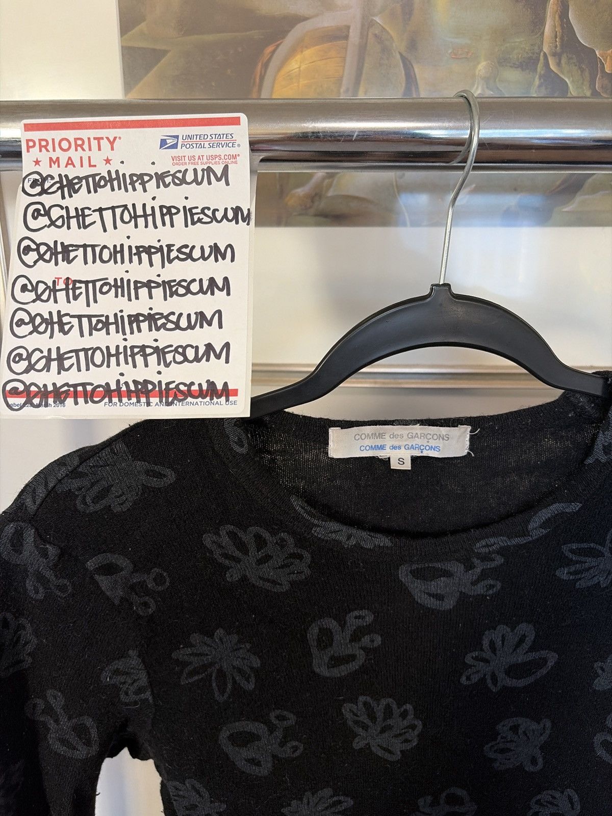 Comme des Garcons COMME des GARCONS COMME des GARCONS Flower Print Knit LS Size US S / EU 44-46 / 1 - 2 Thumbnail