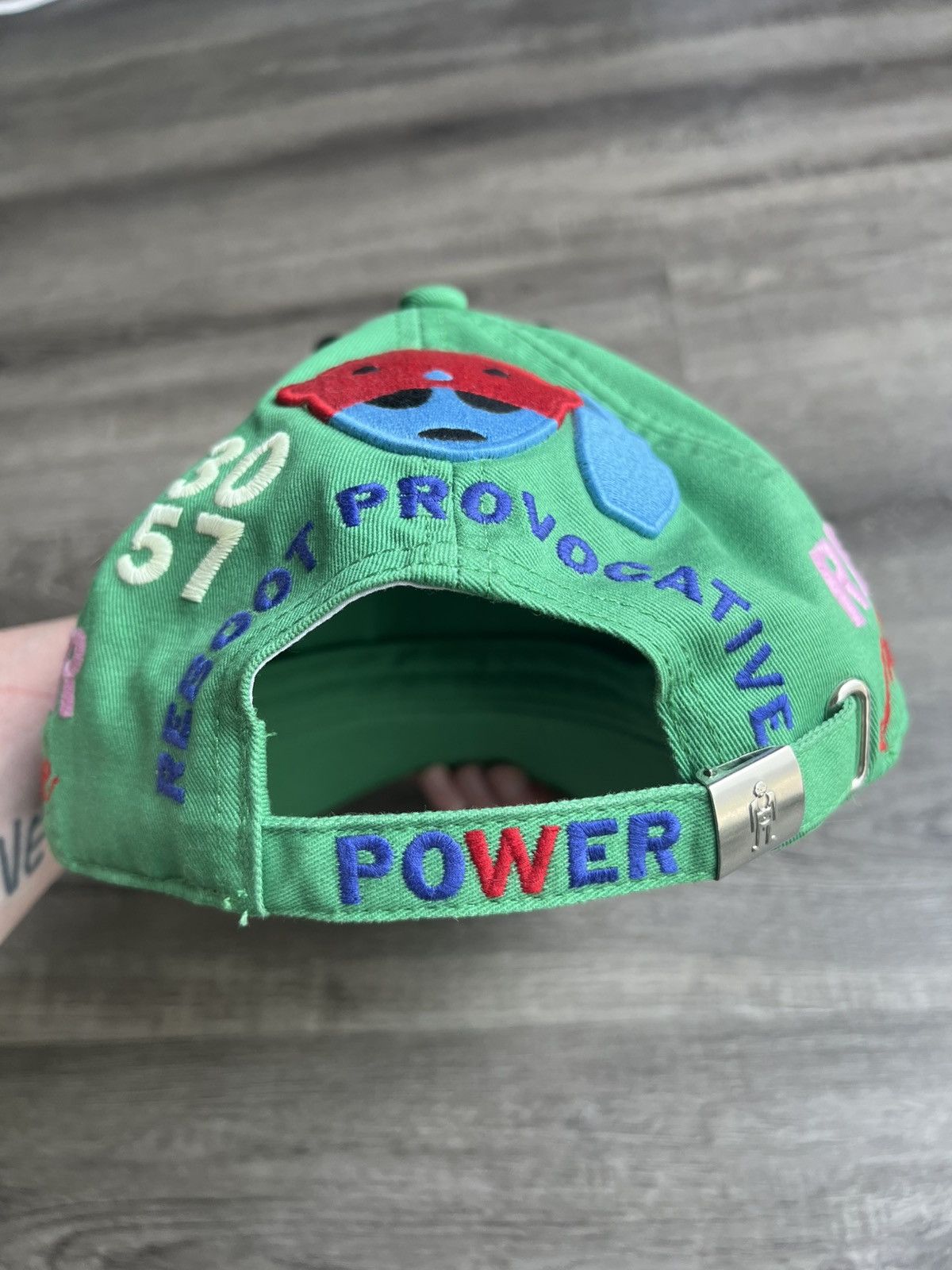 Walter Van Beirendonck Green Alien hat Size ONE SIZE - 5 Thumbnail