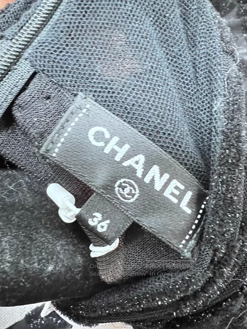 Chanel Chanel Hidden diamond plaid glitter undershirt Size XS / US 0-2 / IT 36-38 - 4 Thumbnail
