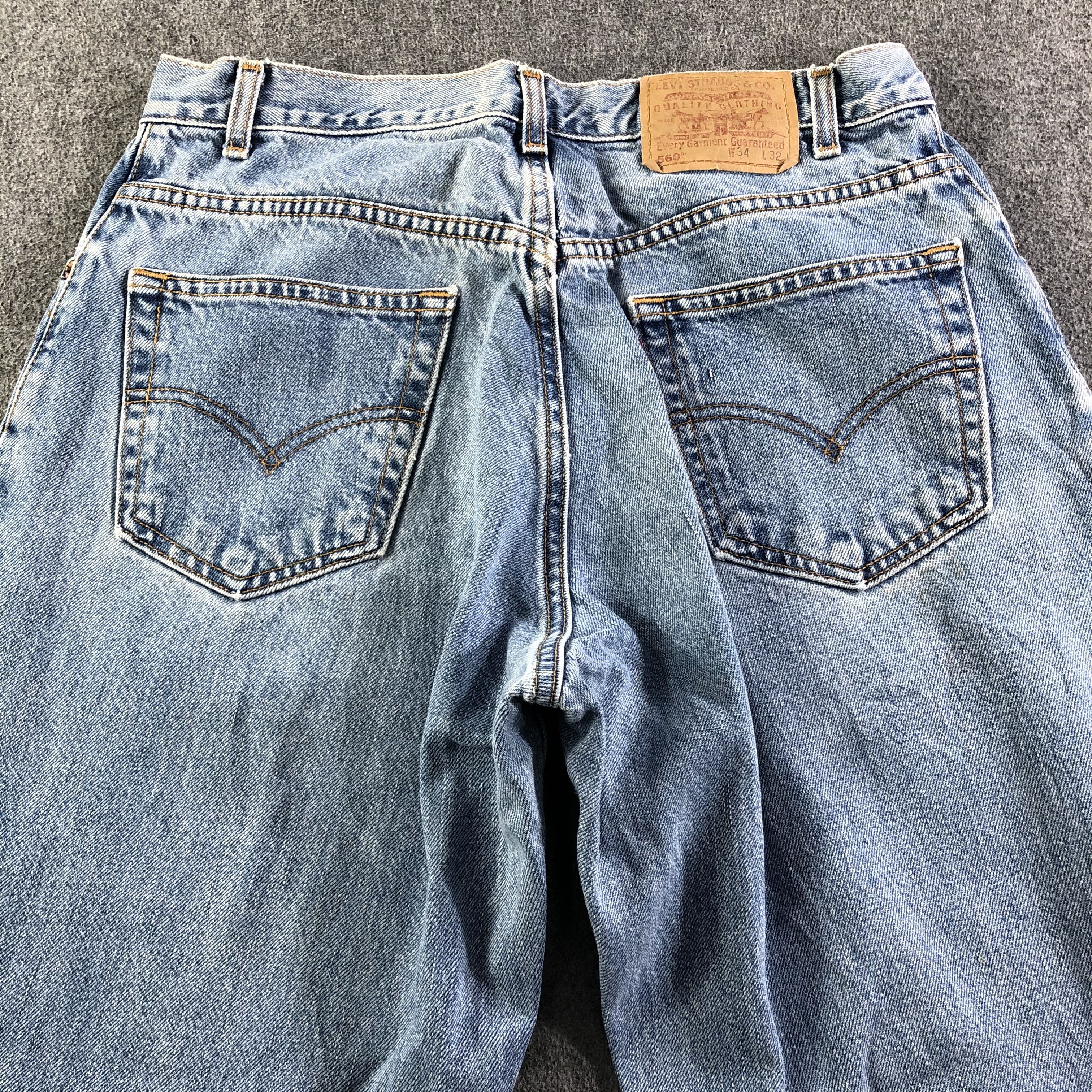 Levi's Vintage Blue Wash Levis 560 Jeans-J3423 Size US 34 / EU 50 - 4 Thumbnail