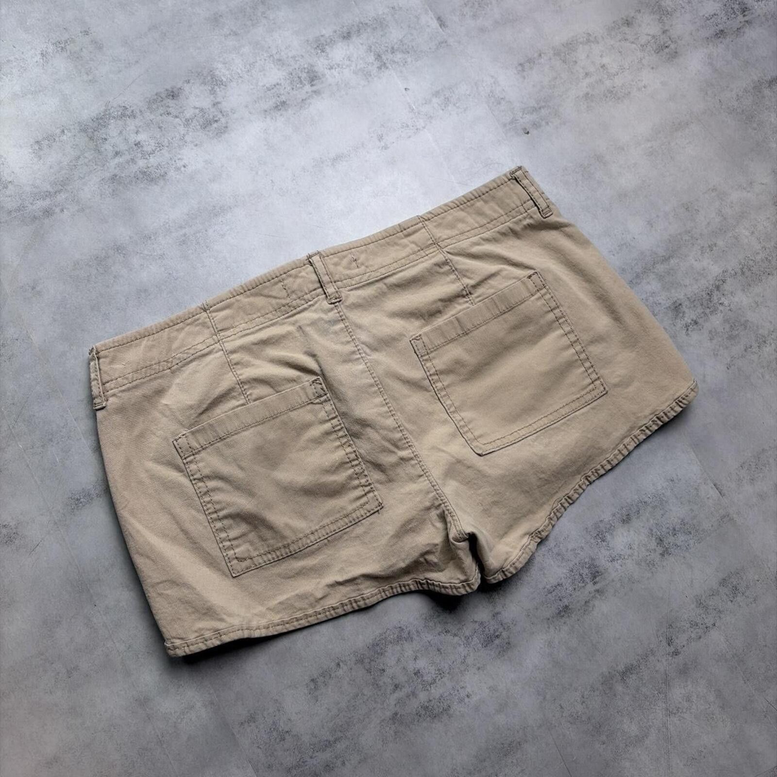 Other Y2K Beige Hollister Surf Grunge Mini Shorts Size 27" / US 4 / IT 40 - 5 Thumbnail