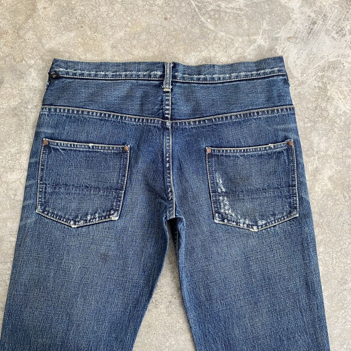 wjk 2000’s Jun Hashimoto WJK J Cut Curved Leg Flared Jeans Size US 32 / EU 48 - 10 Thumbnail