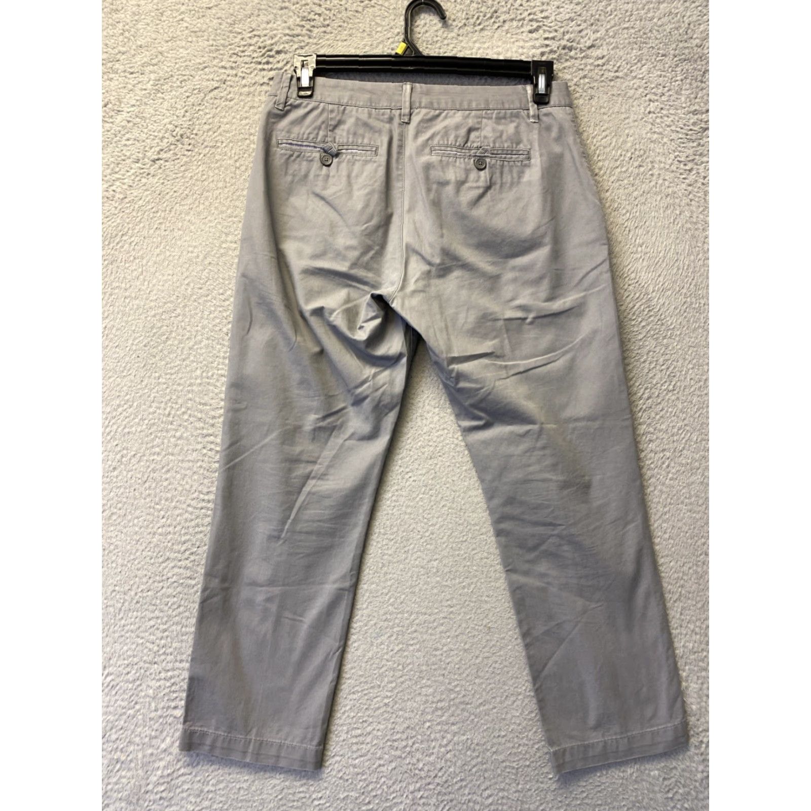 Bonobos Bonobos Chino Pants Men's 31x30 Straight Fit Gray Cotton Button Zip Casual Pants 31 30 Gray Size US 31 - 6 Thumbnail