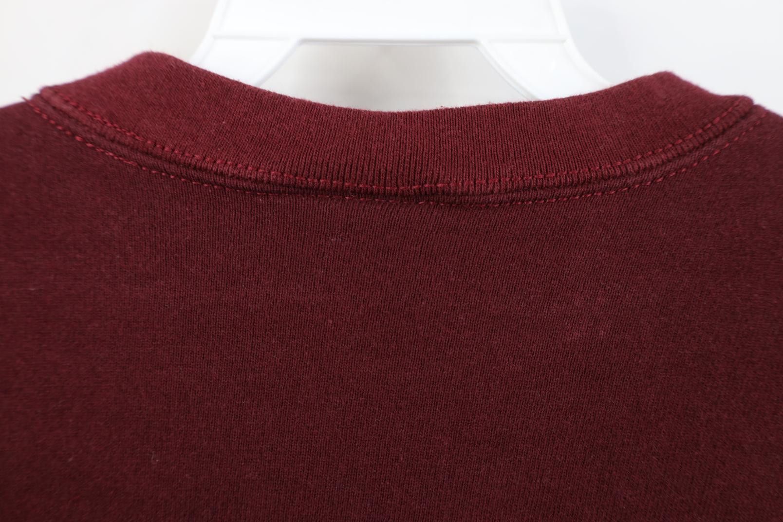 Wilson Vintage 90s Wilson Blank Crewneck Sweatshirt Burgundy Red Size L / US 10 / IT 46 - 8 Thumbnail