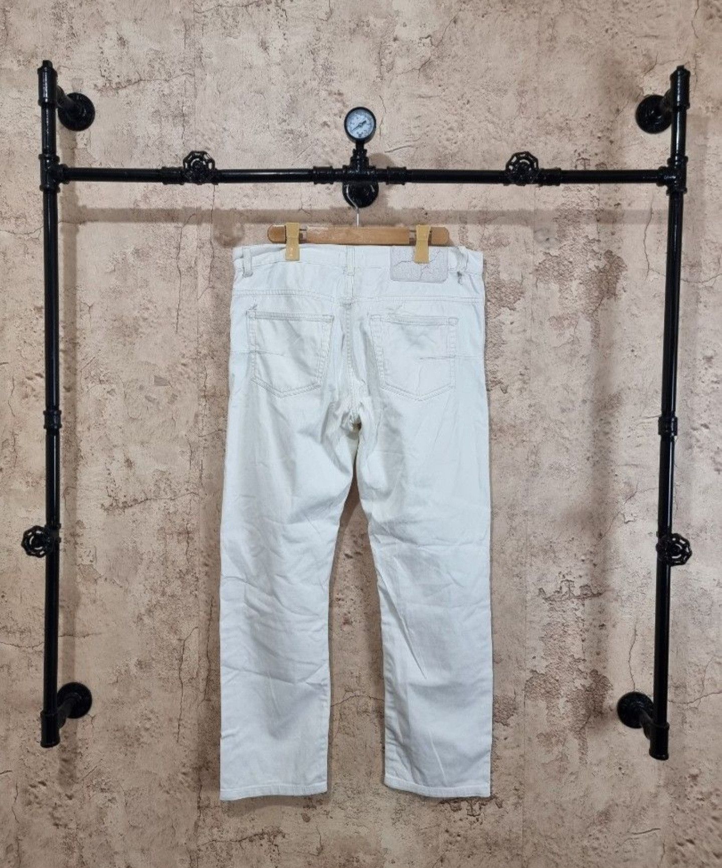 Dior × Hedi Slimane Dior X hedi slimane patched white pants Size US 32 / EU 48 - 2 Thumbnail