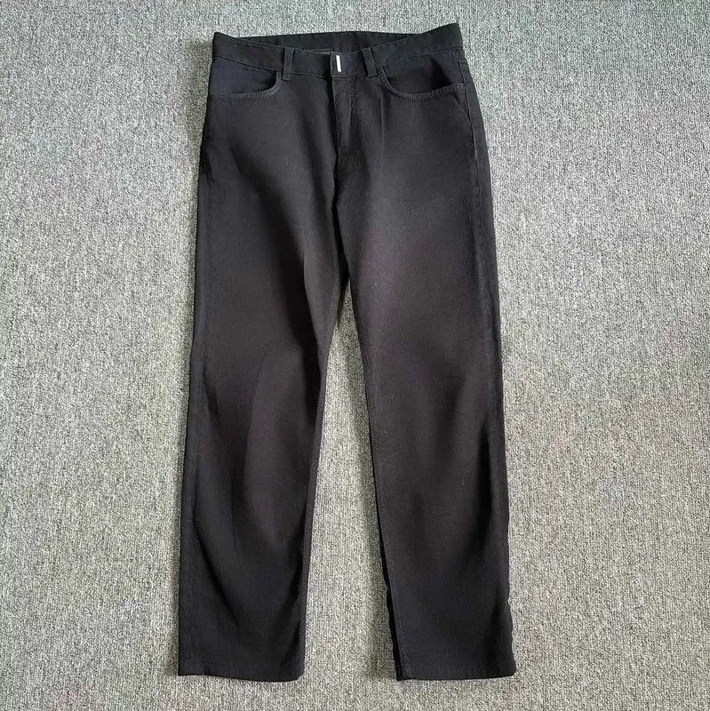 Givenchy Givenchy Black Cotton Casual Pants for Men 0089 Size US 40 / EU 56 - 1 Thumbnail
