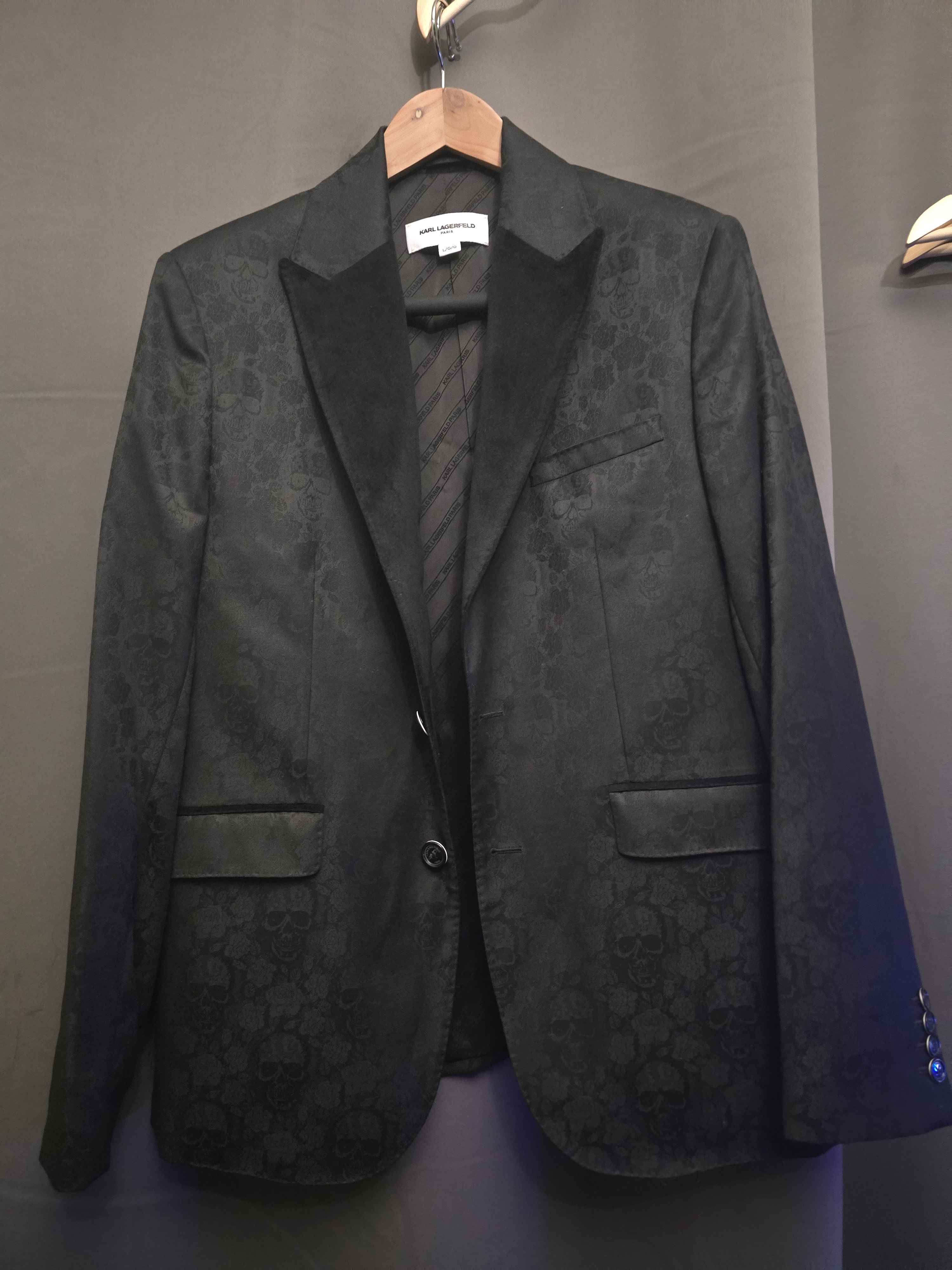 Karl Lagerfeld Karl Lagerfeld Men's Skull Jacquard Blazer Size 42R - 1 Thumbnail