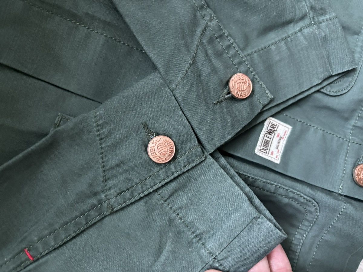 Other Dubbleware Chore Work Jacket Military Green Selvedge Workwea Size US M / EU 48-50 / 2 - 15 Thumbnail