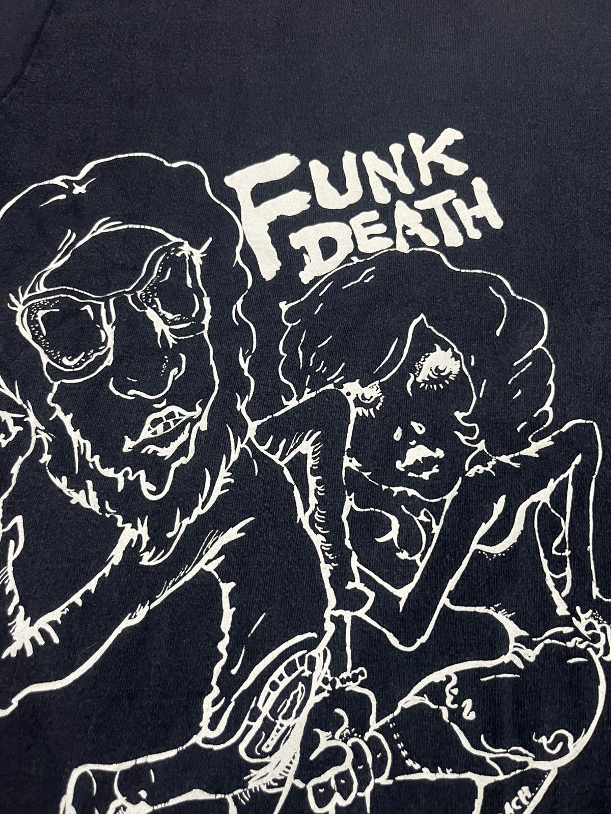 Hysteric Glamour 🔥 FUNK DEATH PUNK SUNFADED TRAVIS SCOTT STYLE TEE Size US L / EU 52-54 / 3 - 5 Thumbnail
