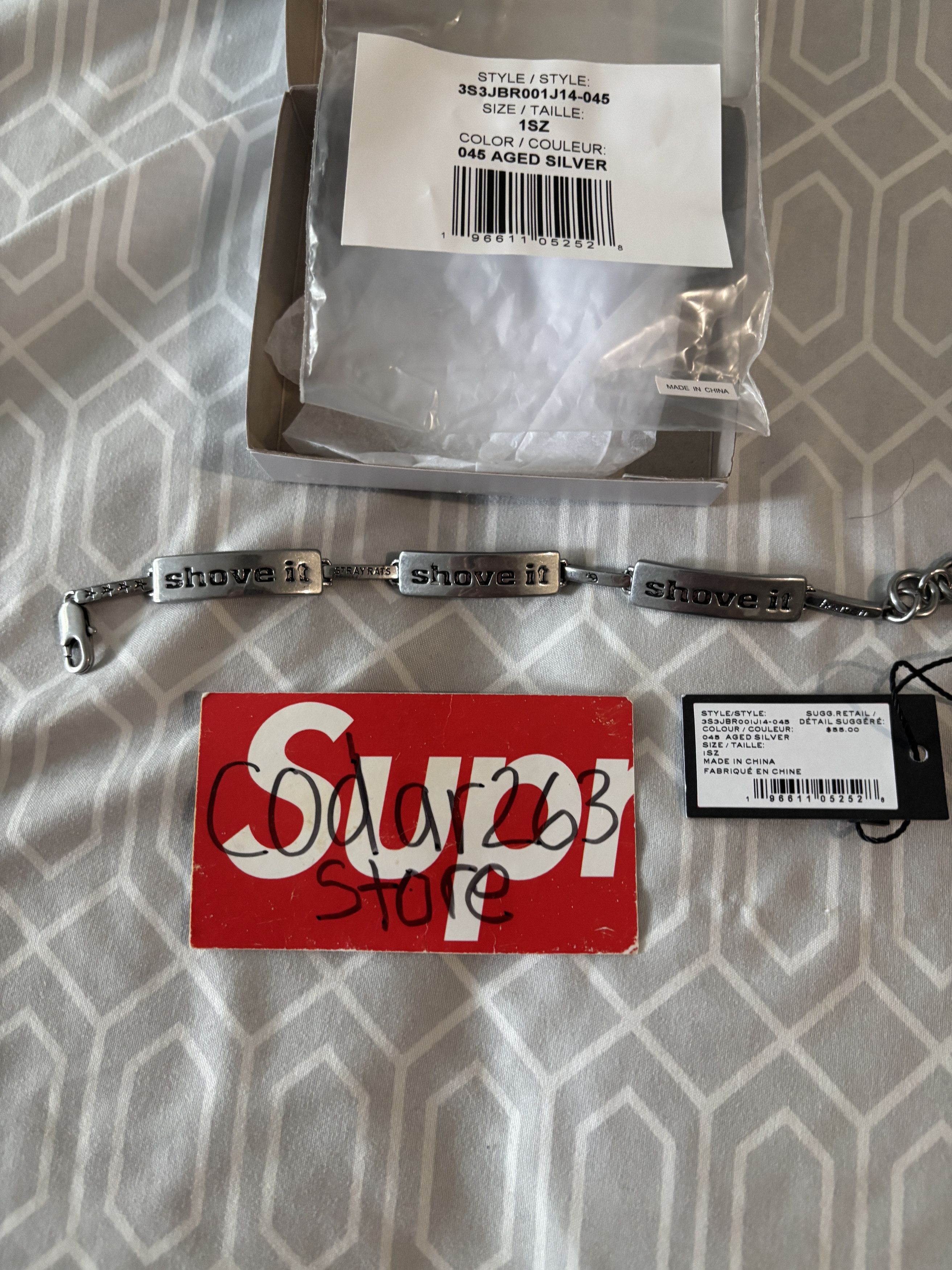 Heaven by Marc Jacobs × Stray Rats Shove It Bracelet - Heaven Marc Jacobs Deftones Stray Rats Size ONE SIZE - 2 Thumbnail