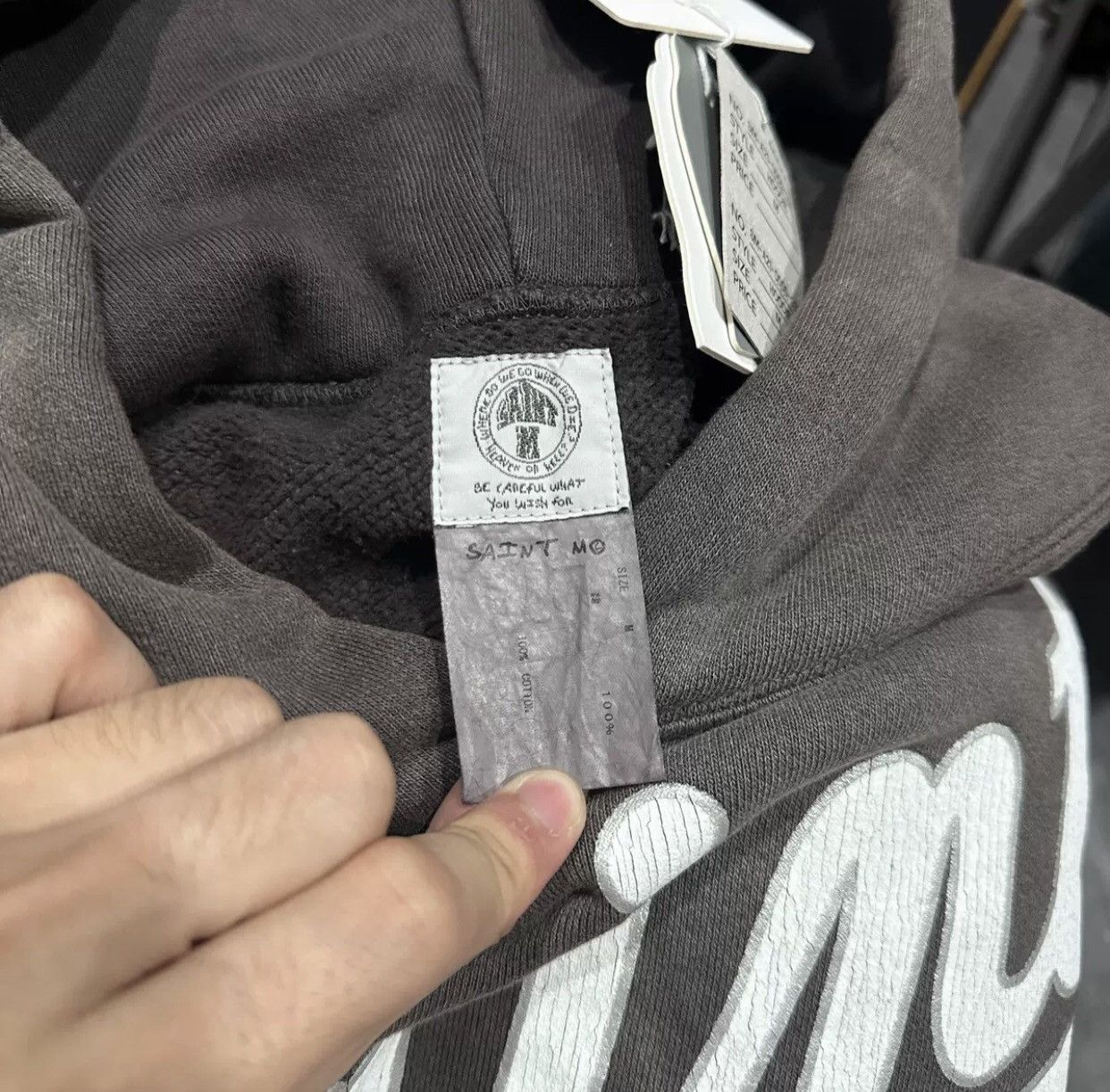 Saint Michael Saint Michael Wormhole Damaged, Washed, Used Hoodie2412- Size US M / EU 48-50 / 2 - 7 Thumbnail