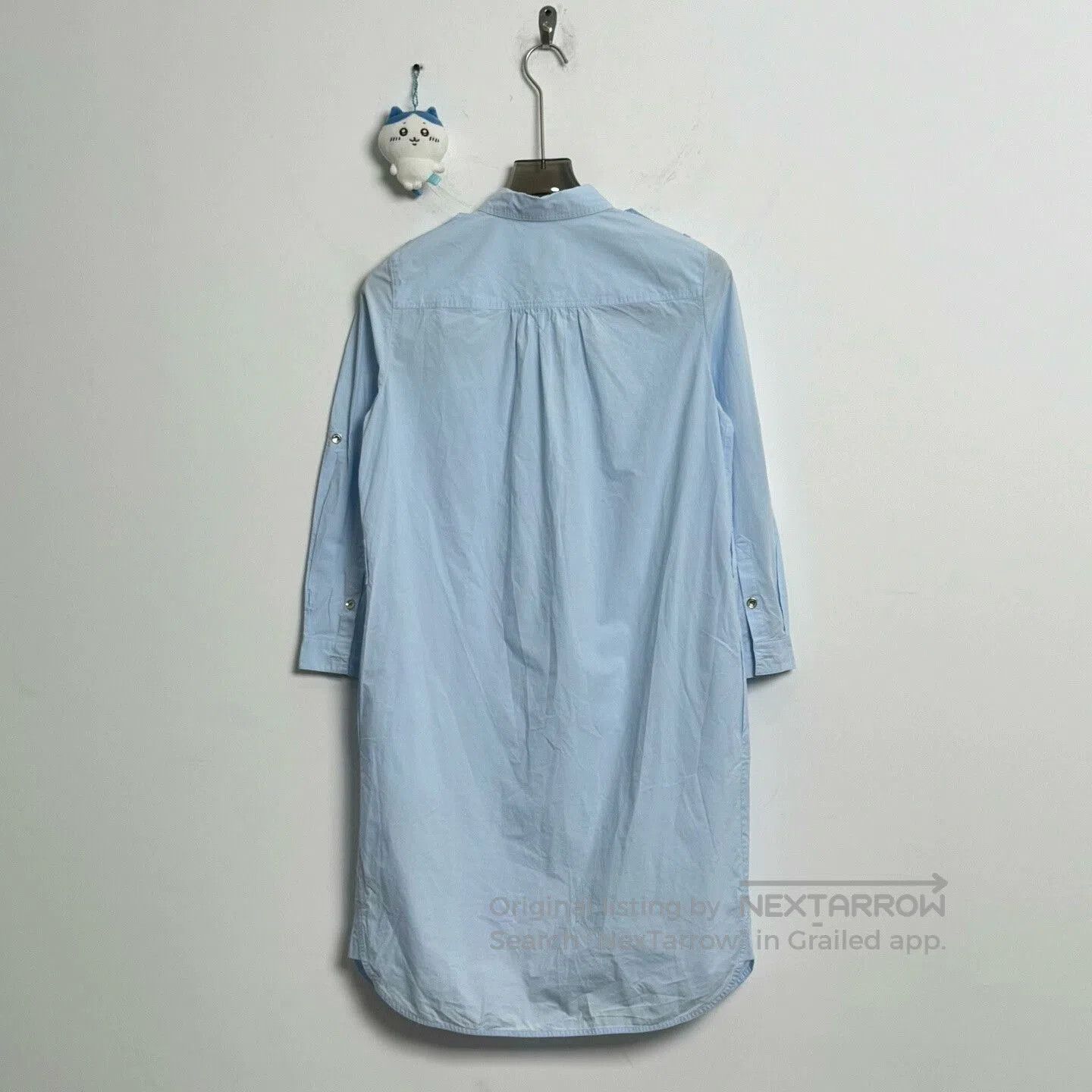 Burberry Burberry Blue Embroidered Logo Dress UK6. Size XS / US 0-2 / IT 36-38 - 2 Thumbnail