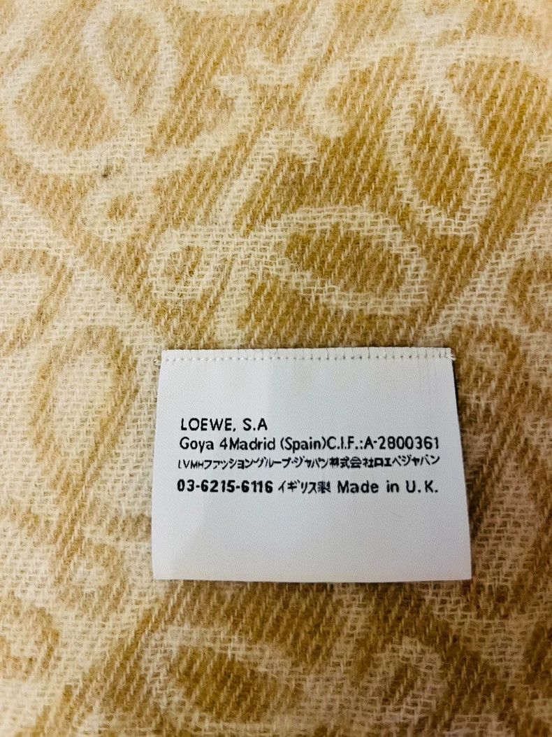 Loewe LOEWE Double face embroidered tassel scarf Size ONE SIZE - 4 Thumbnail