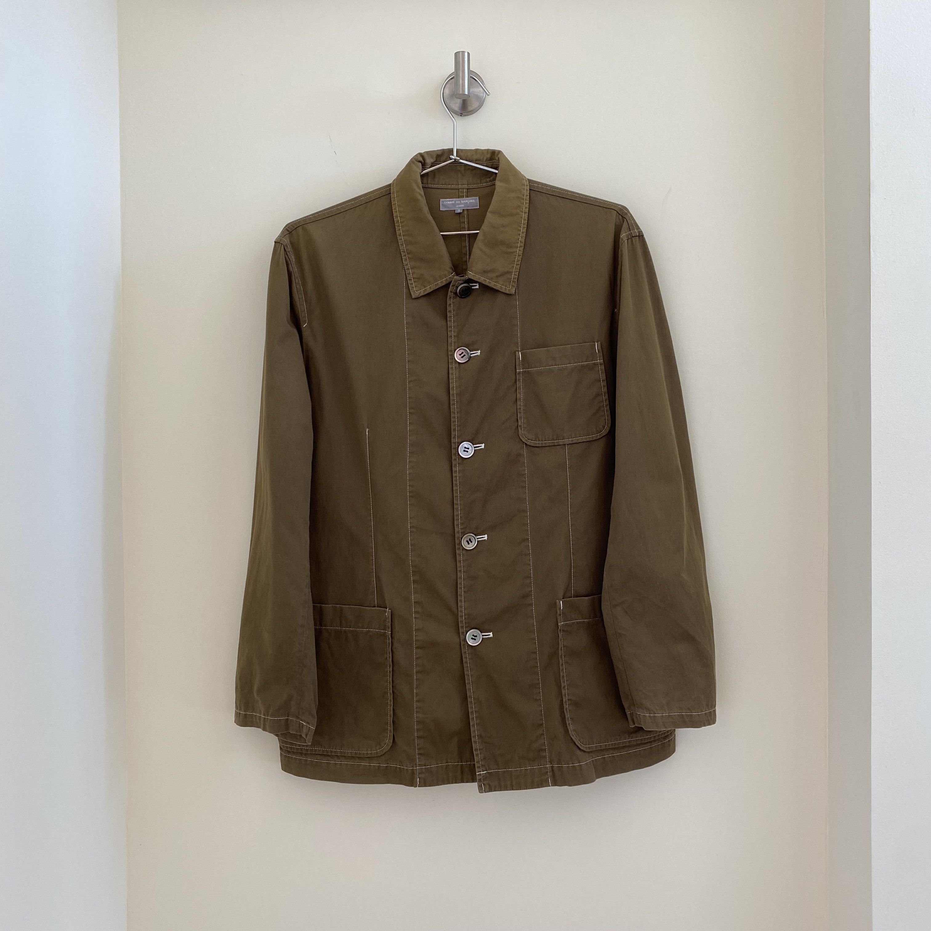 Comme des Garcons × Comme des Garcons Homme Comme des Garçons Homme 2003 Green Chore Coat Size US S / EU 44-46 / 1 - 1 Thumbnail