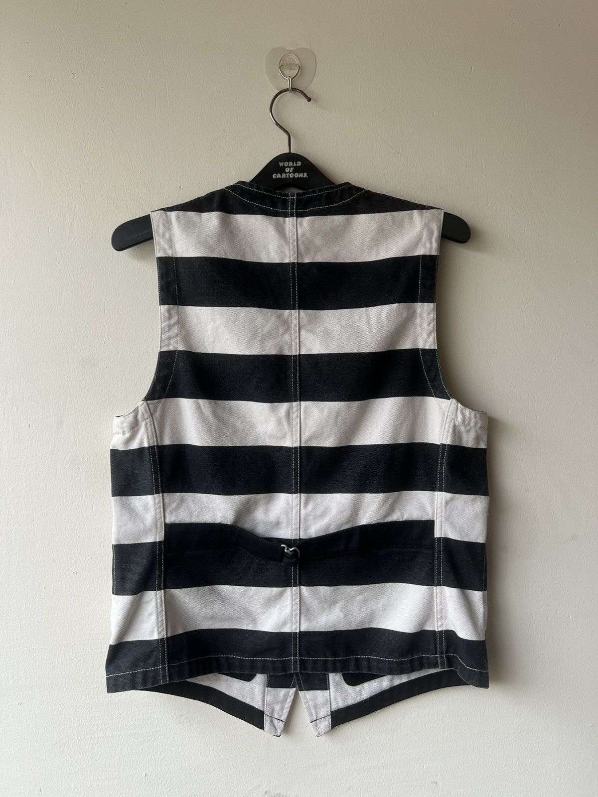 Vanson Leathers Vanson Cottons Jailer Border Striped Cotton Canvas Vest Size US S / EU 44-46 / 1 - 3 Thumbnail