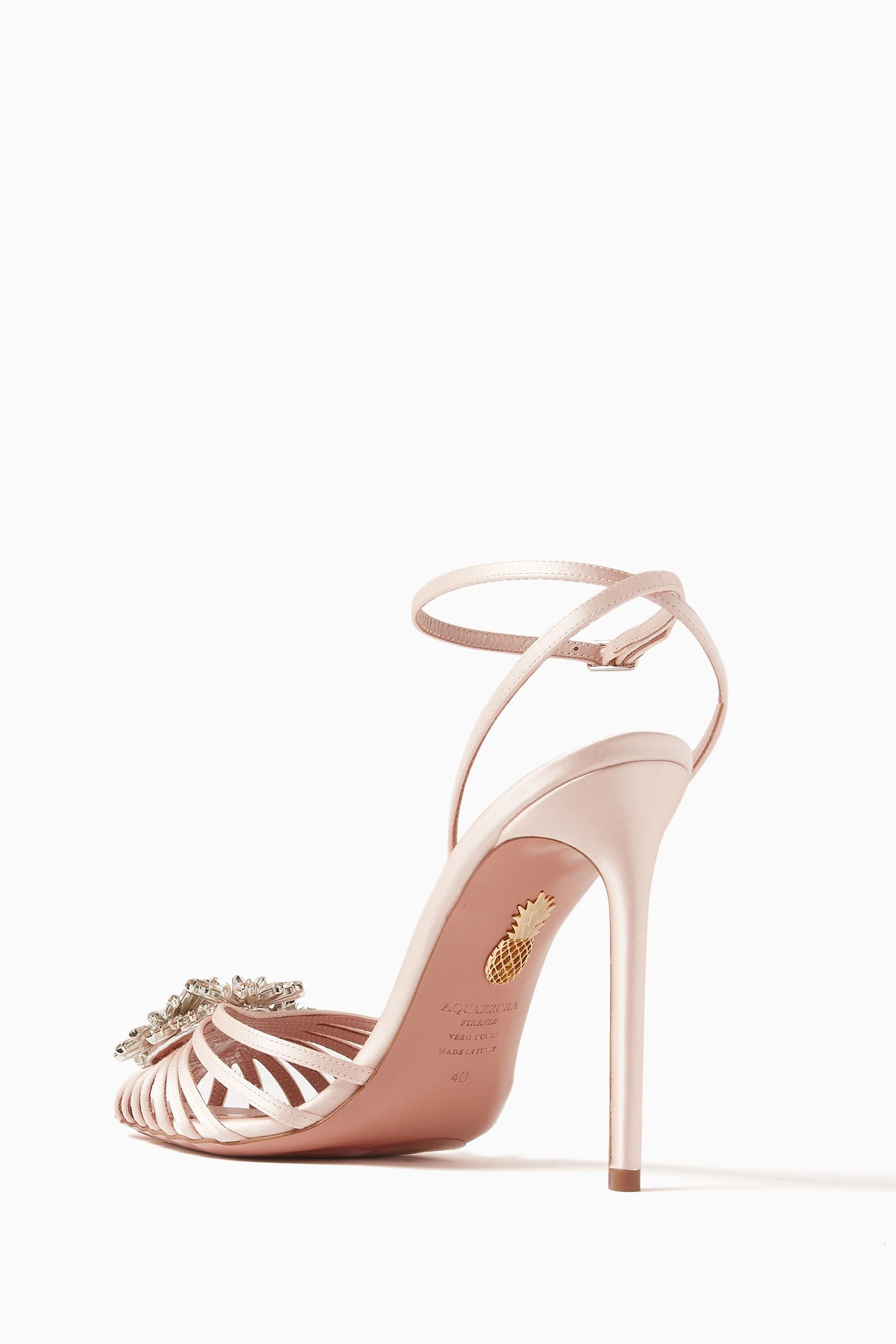 Aquazzura o1srvl11e1024 Heel in Rose Size US 10 / IT 40 - 3 Thumbnail