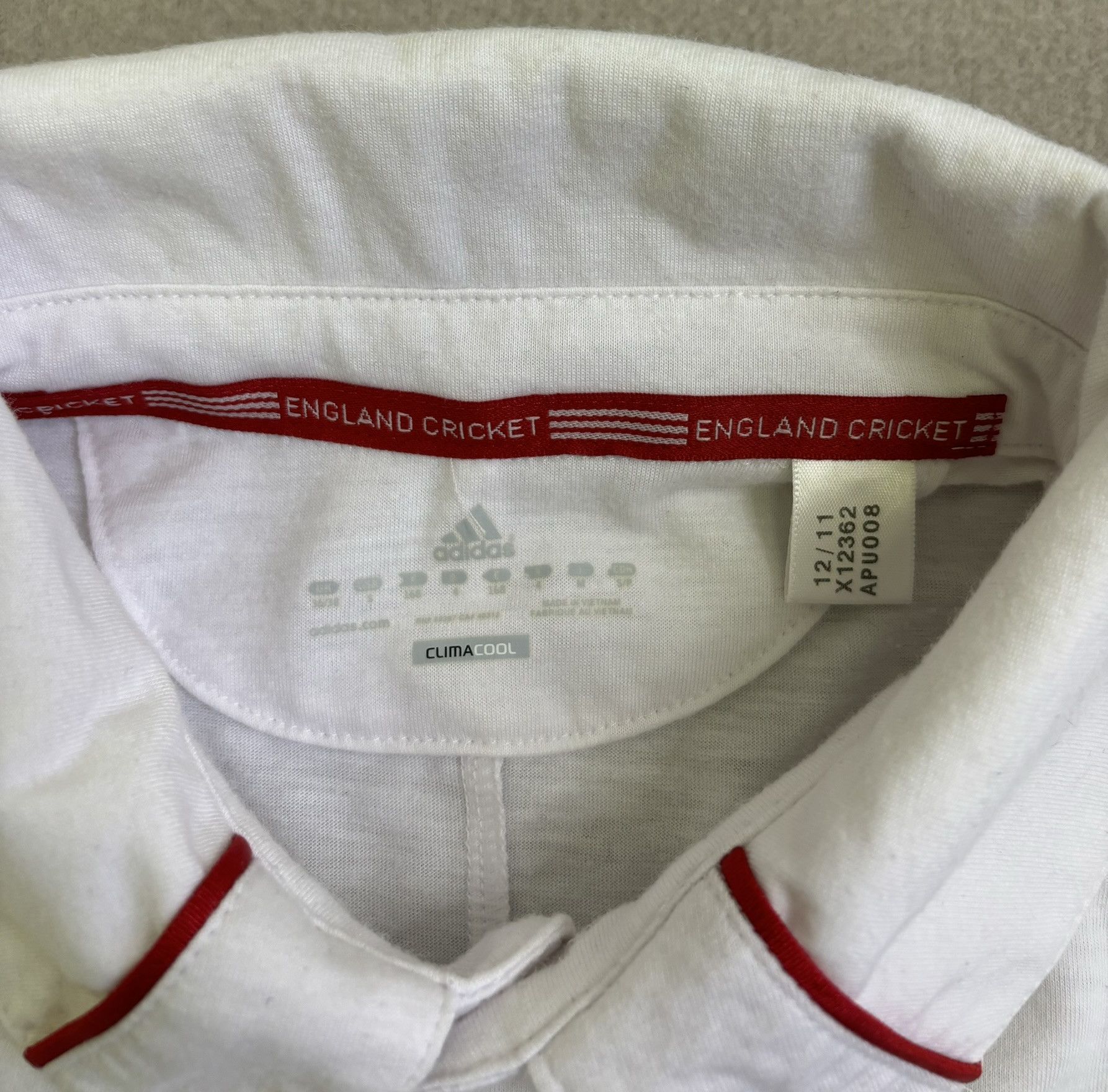 Adidas Polo England Crickett 2011 Adidas Size. S Size US S / EU 44-46 / 1 - 12 Thumbnail