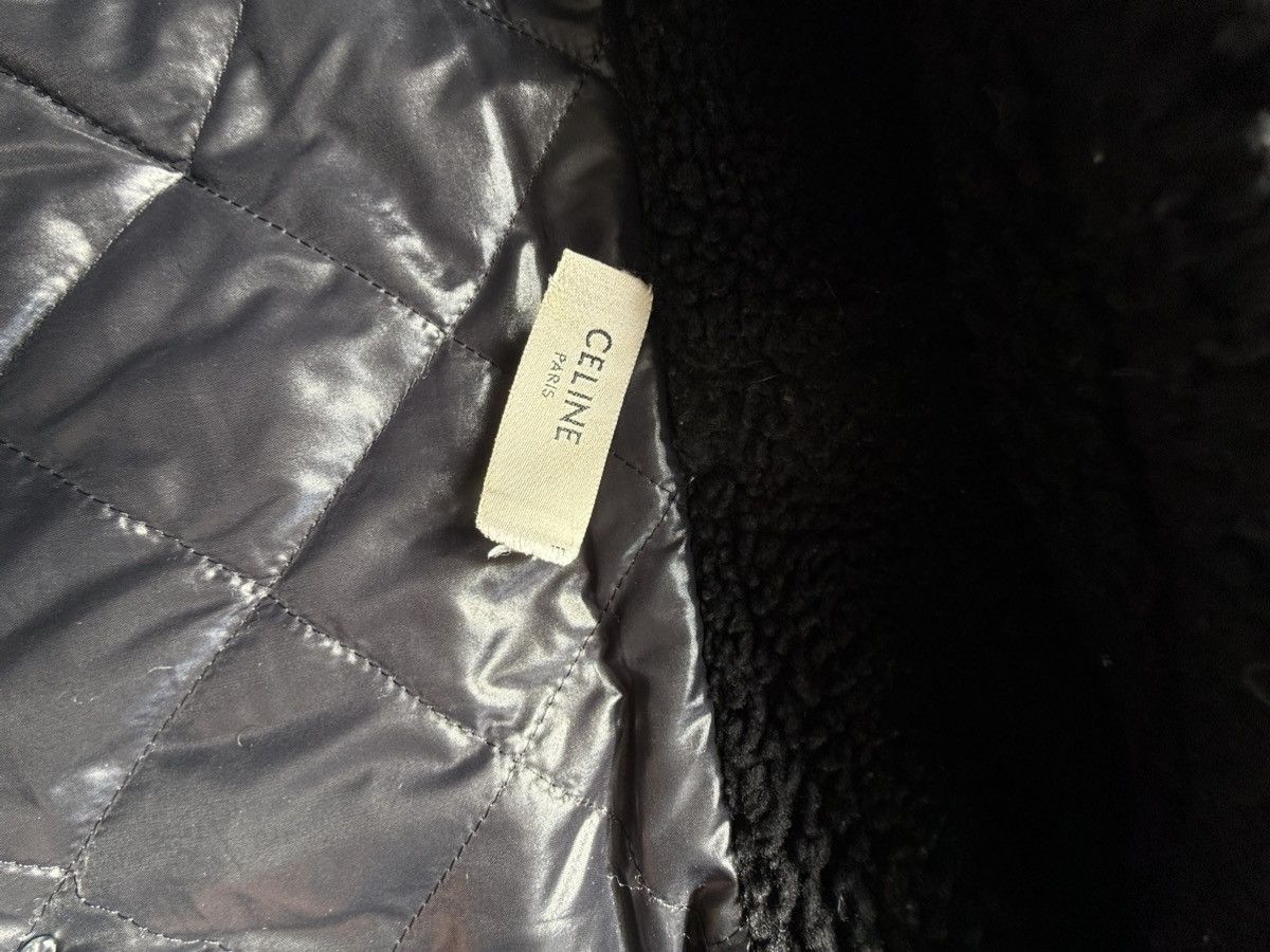 Celine Celine Homme Logo Embellished Fleece Hoodie Size US XL / EU 56 / 4 - 7 Thumbnail
