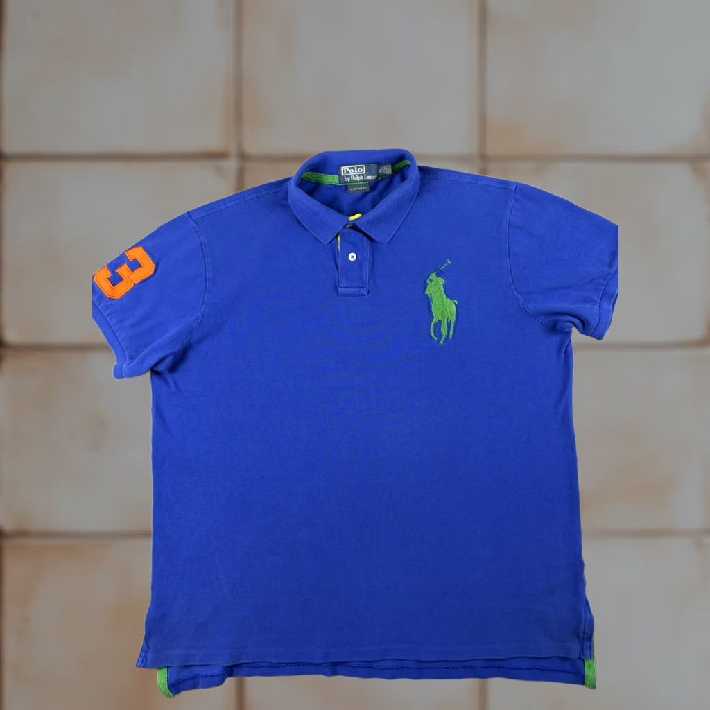 Polo Ralph Lauren Ralph Lauren Big Pony Polo Shirt Men XL Blue Embroidered Logo Shirt Polo Shirt Mens XL Blue Embroidered Logo Size US XL / EU 56 / 4 - 1 Thumbnail