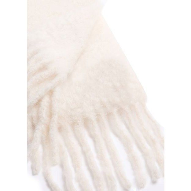 Loewe LOEWE White Mohair Wool Scarf New & Authentic Size ONE SIZE - 3 Thumbnail