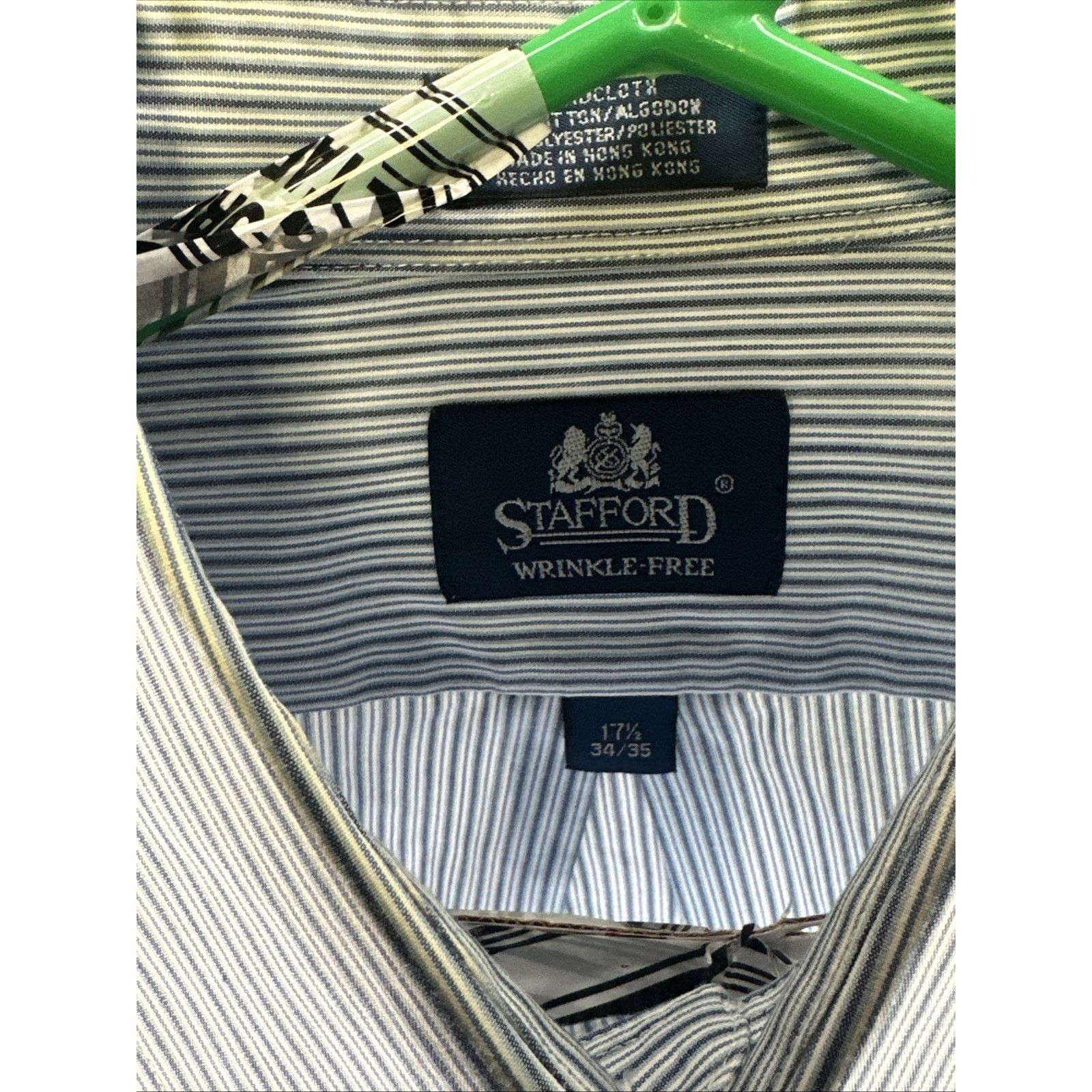 Stafford Stafford Wrinkle Free Shirt Mens Vintage Fit Size 17 1/2 Size US XL / EU 56 / 4 - 7 Thumbnail