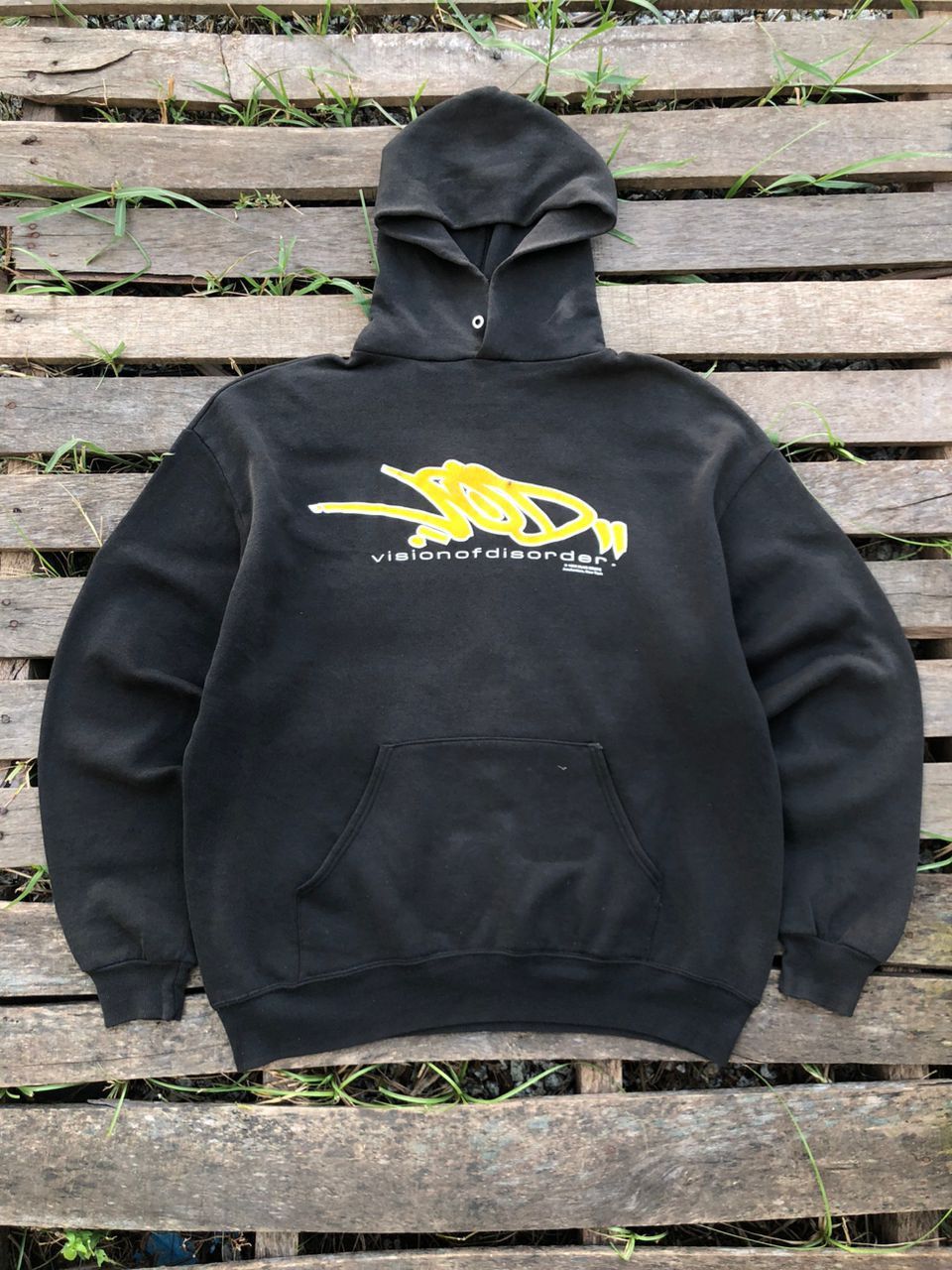 Band Tees Vintage 90s Vision Of Disorder "Graffiti" Hardcore Hoodie Size US XL / EU 56 / 4 - 1 Thumbnail