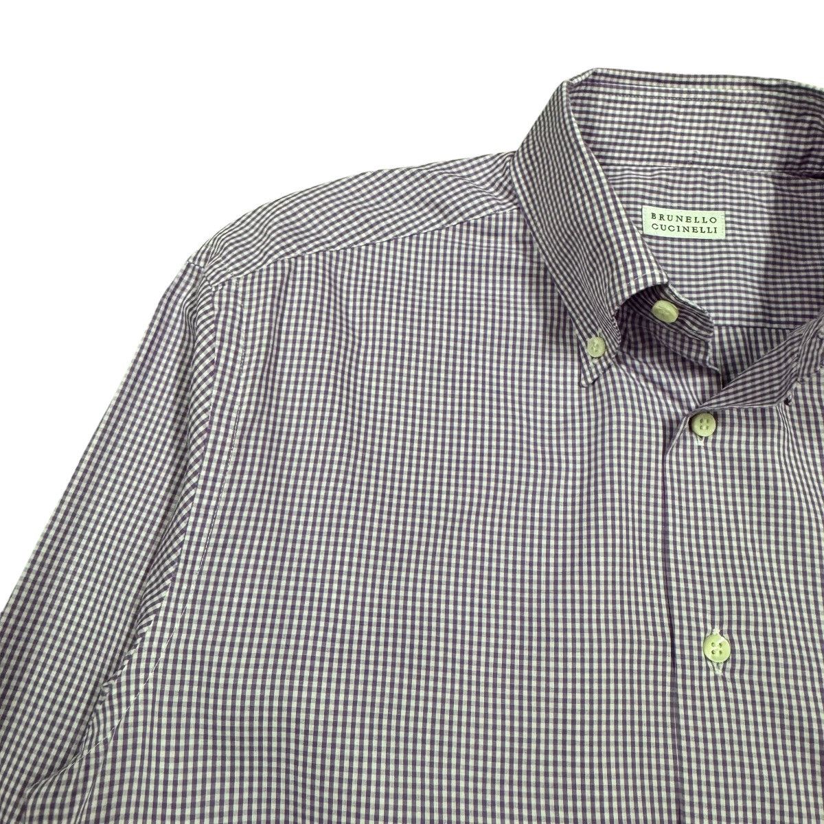 Brunello Cucinelli Brunello Cucinelli Og Checked Shirt Button Ups Italy Size US M / EU 48-50 / 2 - 5 Thumbnail