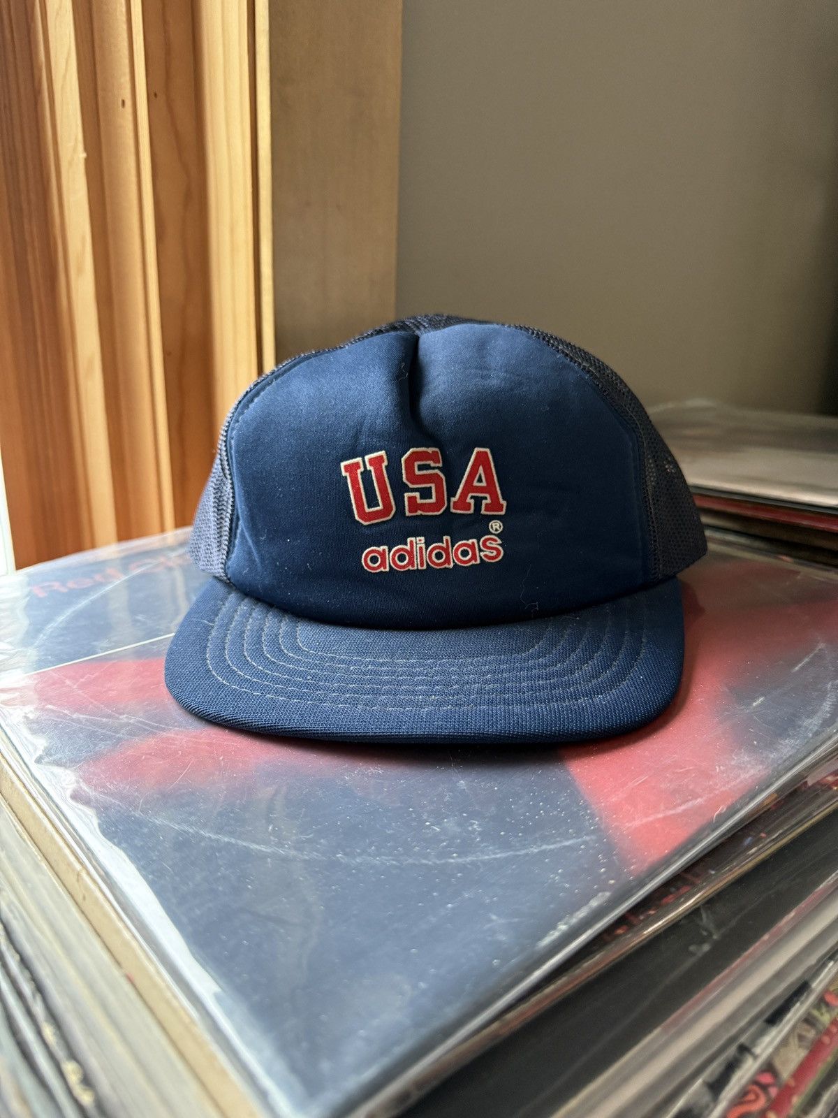 Adidas Vintage Adidas Team USA Mesh Snapback Trucker Hat Size ONE SIZE - 1 Thumbnail