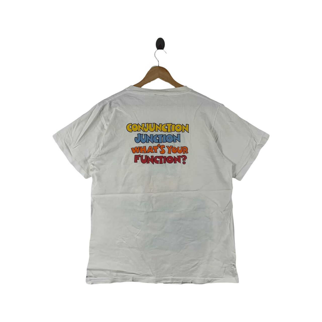 Cartoon Network × Vintage Vintage 1995 SCHOOLHOUSE ROCK Conjunction Junction tee Size US L / EU 52-54 / 3 - 4 Thumbnail