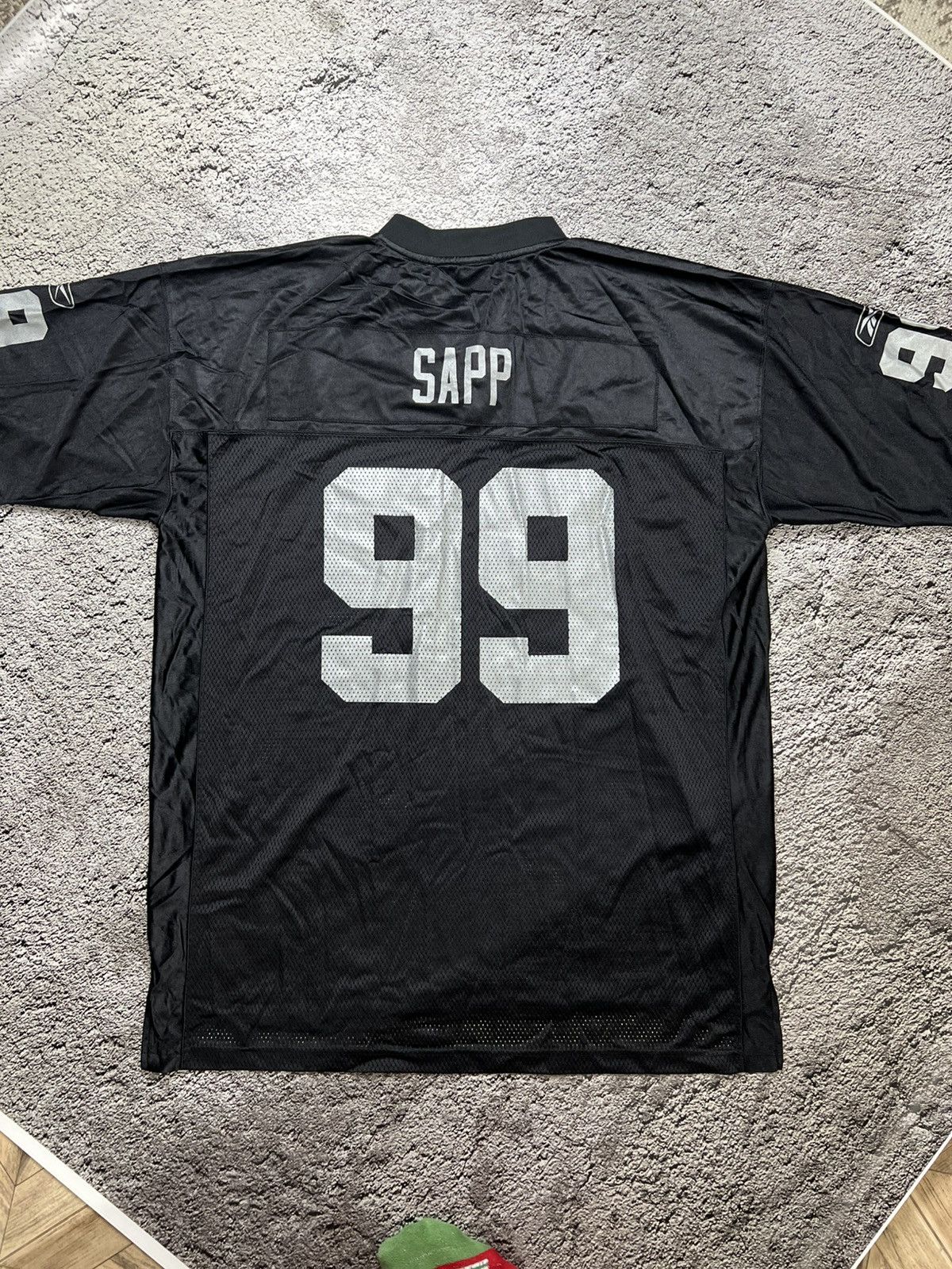 Reebok VTG 90’s Oakland Raiders NFL Warren Sapp reebok jersey Size US XL / EU 56 / 4 - 8 Thumbnail