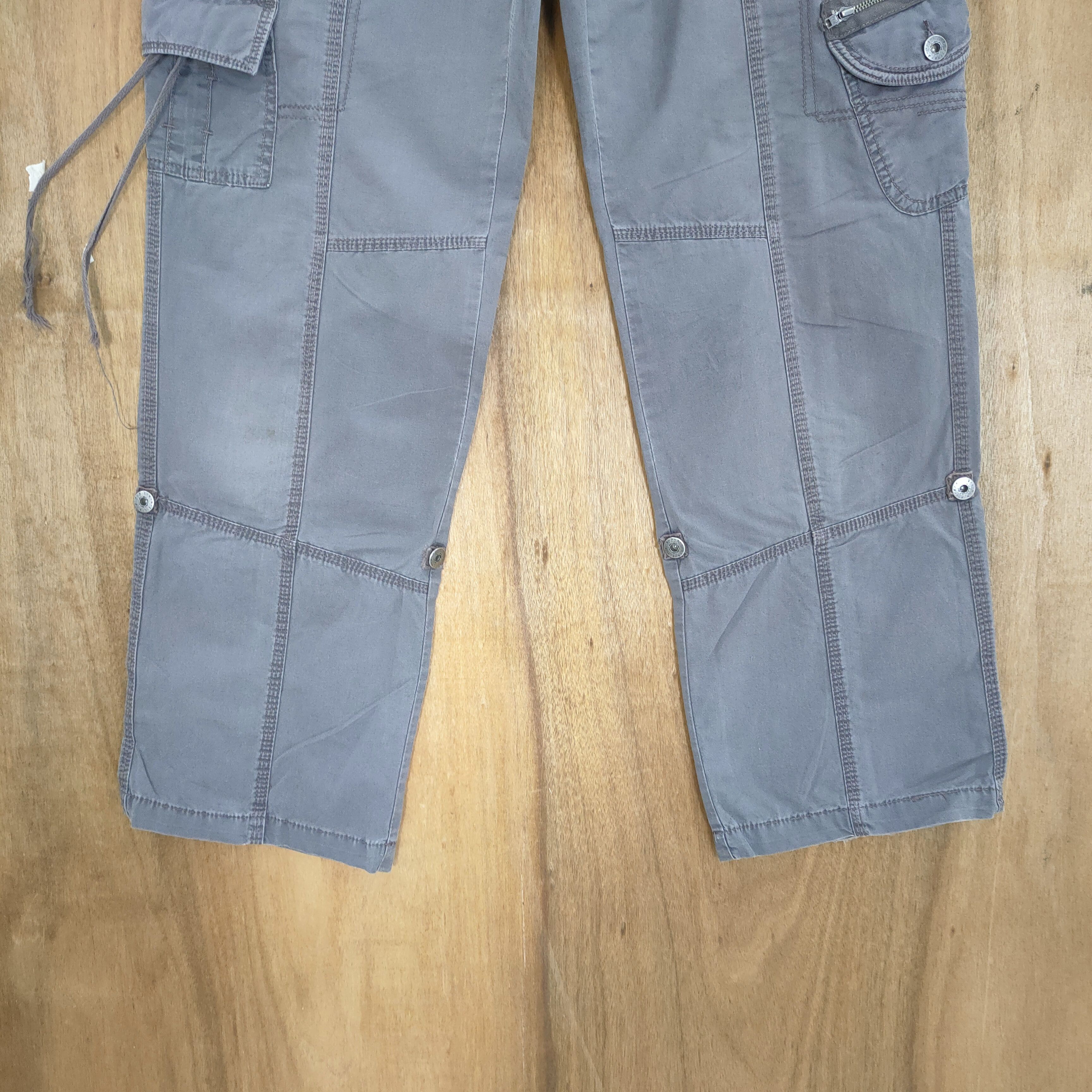 Japanese Brand × Vintage VINTAGE JAPANESE BRAND FADED GREY CARGO PANTS Size US 33 - 5 Thumbnail