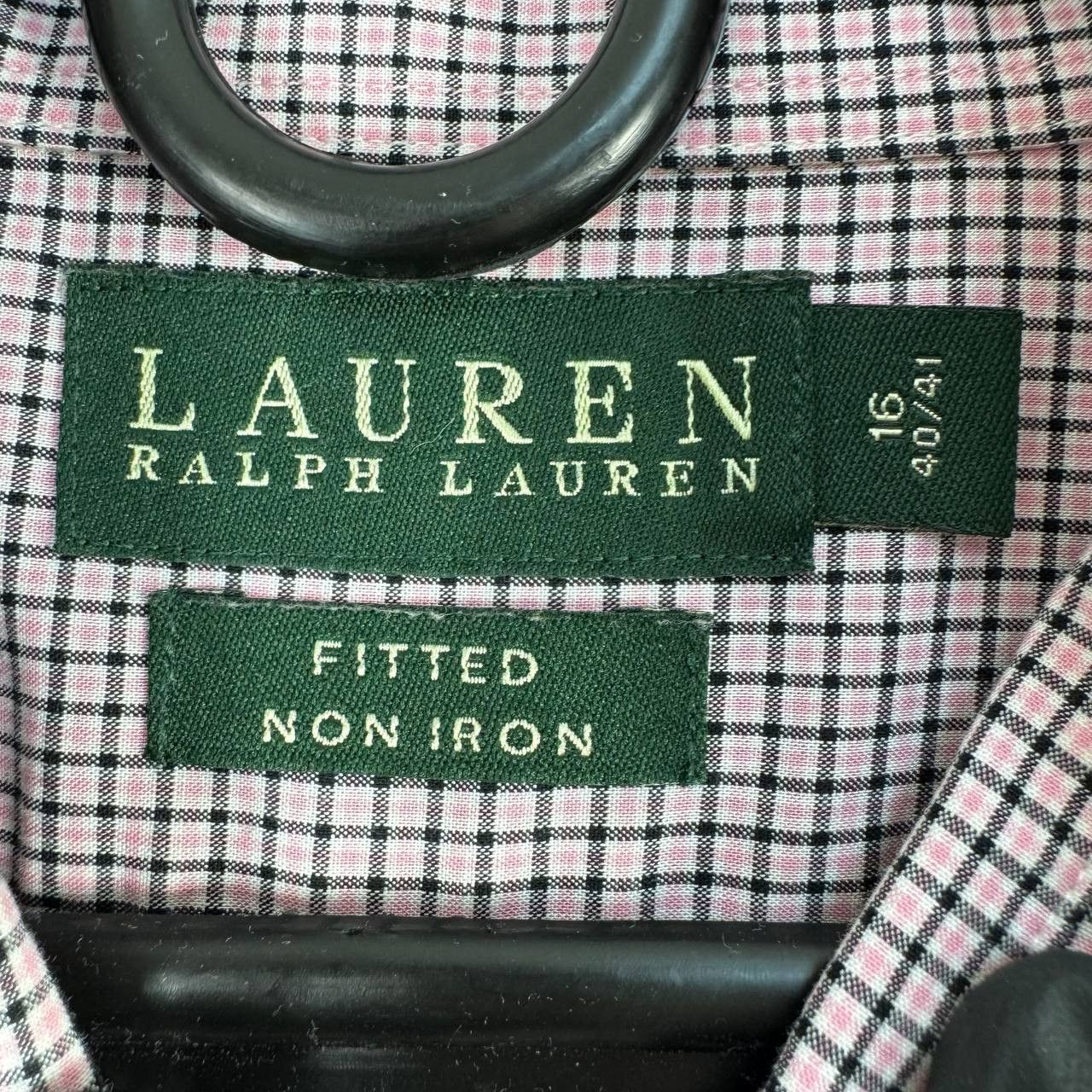 Ralph Lauren Ralph Lauren Non Iron Shirt Pink Check Mens Size 16 40/41 Size US L / EU 52-54 / 3 - 4 Thumbnail
