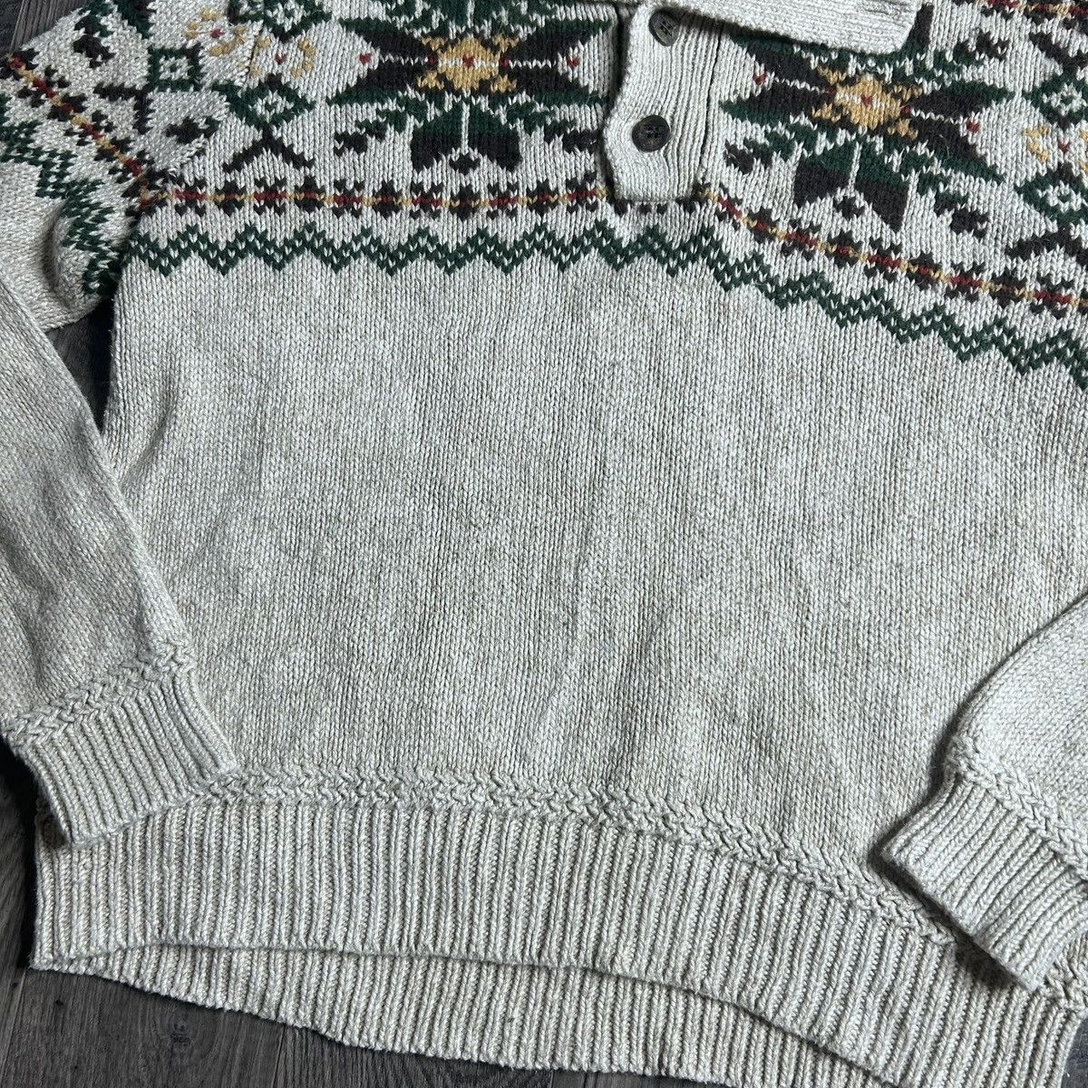 Polo Ralph Lauren Polo ralph lauren fair isle knit henley pullover sweater Size US XL / EU 56 / 4 - 6 Thumbnail