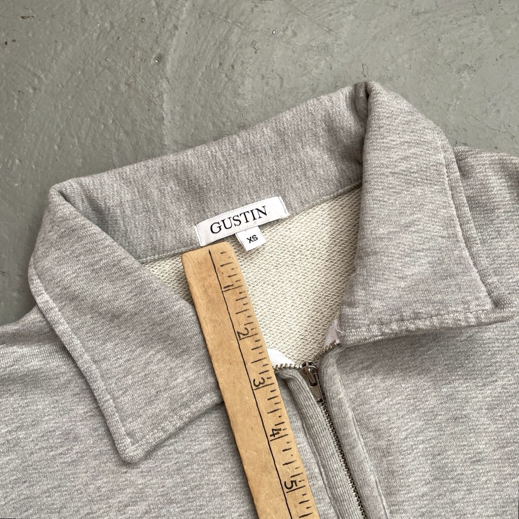 Gustin Gustin 1/4 Zip Pullover Sweatshirt Vintage College Track Style XS USA Unisex Adults Gray Size US XS / EU 42 / 0 - 4 Thumbnail