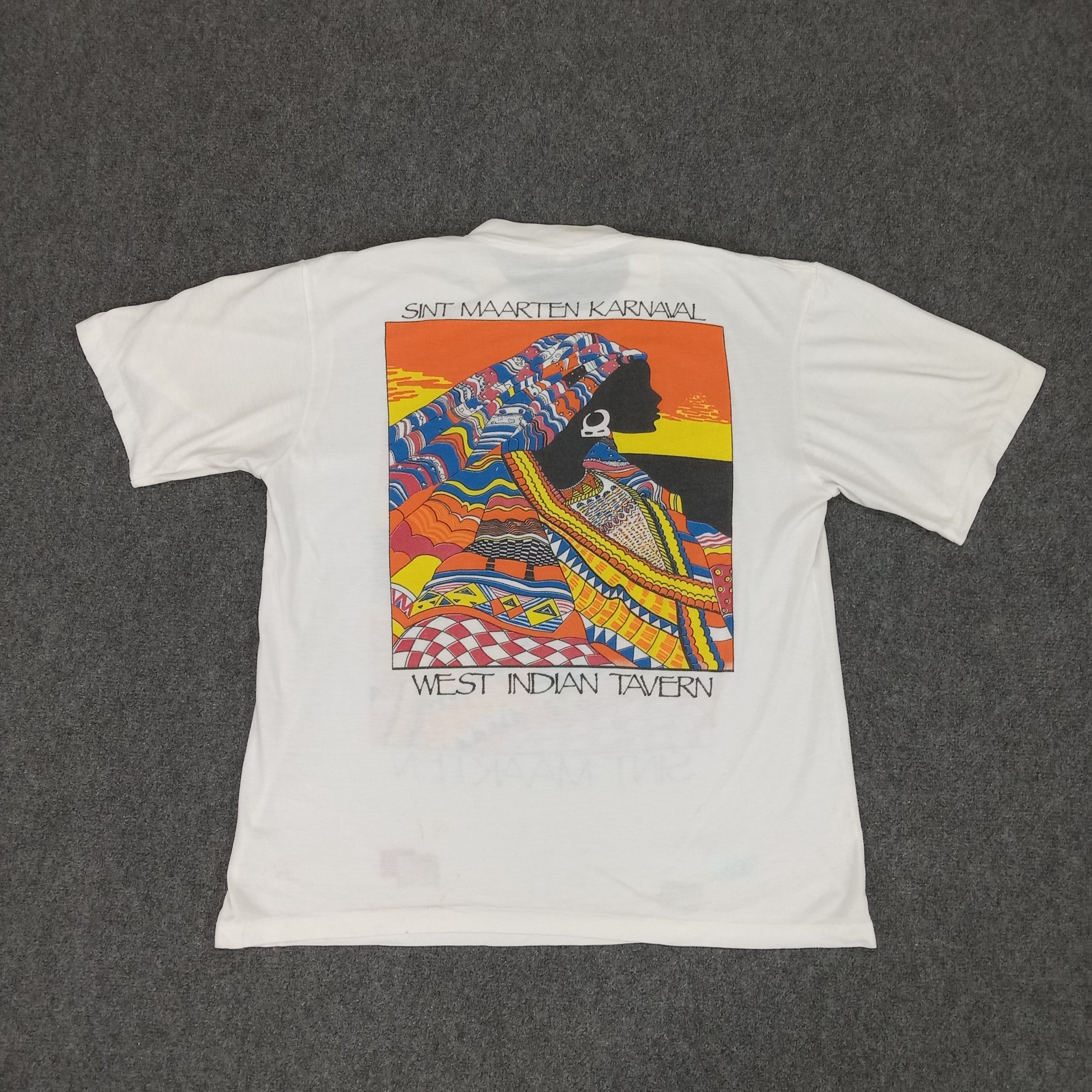 Vintage Guavaberry Sint Maarten Karvanal Artist Tshirt Size US L / EU 52-54 / 3 - 6 Thumbnail