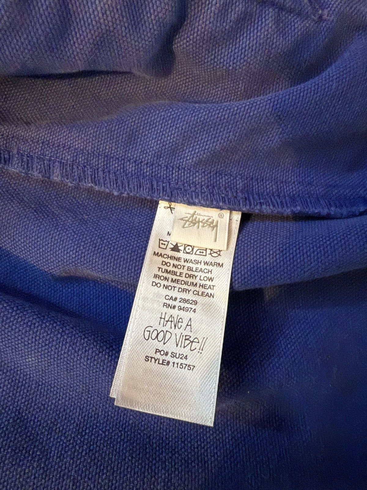Stussy STUSSY garment co authentic workgear zip up denim hoodie Size US M / EU 48-50 / 2 - 6 Thumbnail
