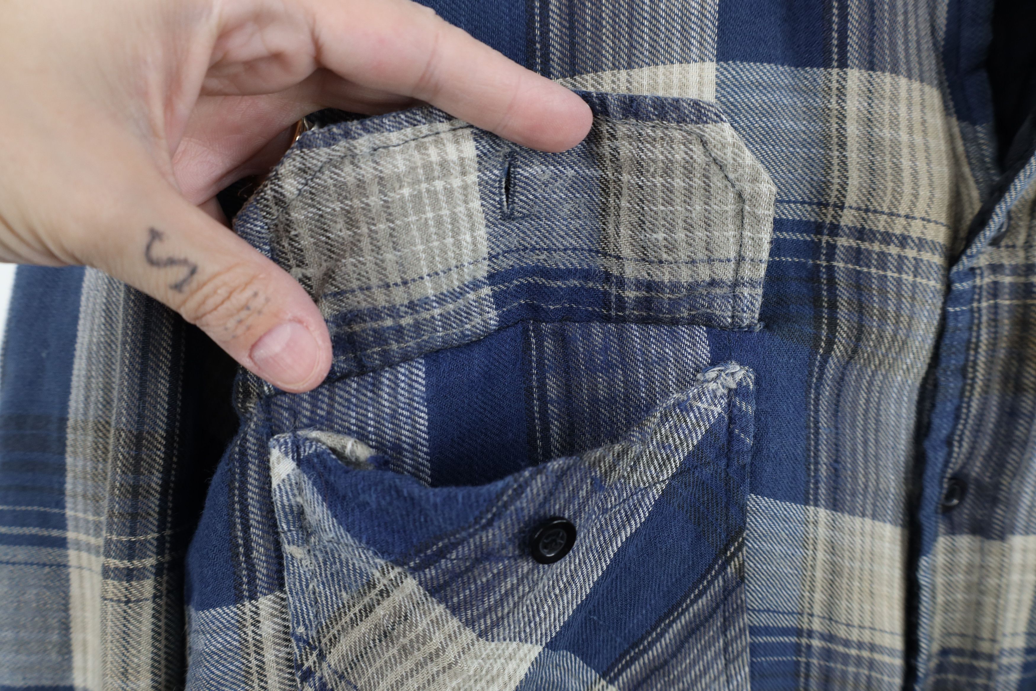 Vintage Vintage 90s Y2K Streetwear Button Shirt Jacket Jac Shirt Size US XXL / EU 58 / 5 - 8 Thumbnail