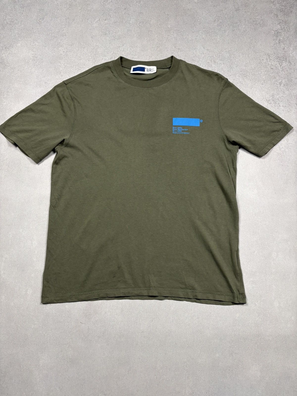 AFFXWRKS Affixworks New Utility Blue Block Graphic T-Shirt Olive M Size US M / EU 48-50 / 2 - 2 Thumbnail